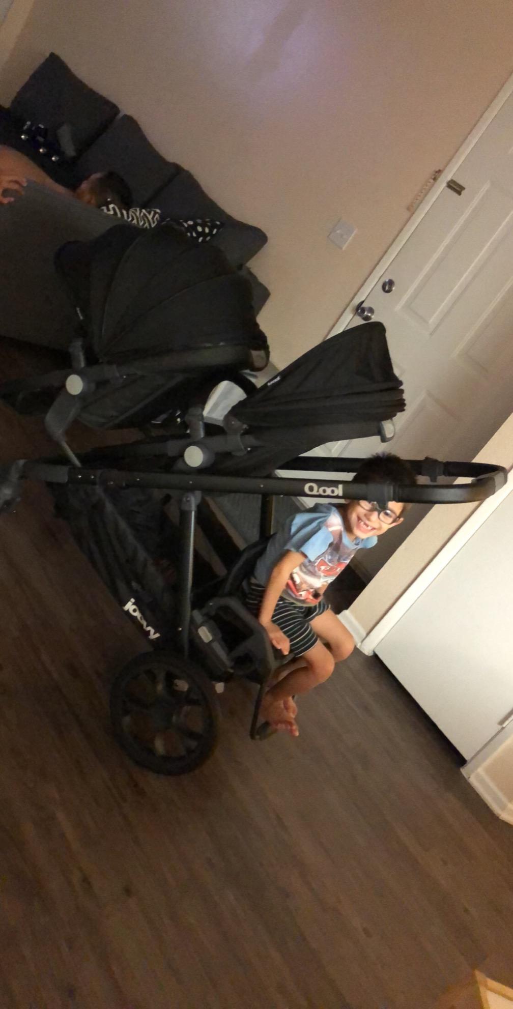 Joovy Qool Stroller, Customizable Stroller, Single, Double, Triple, Grey Melange customer photo 1