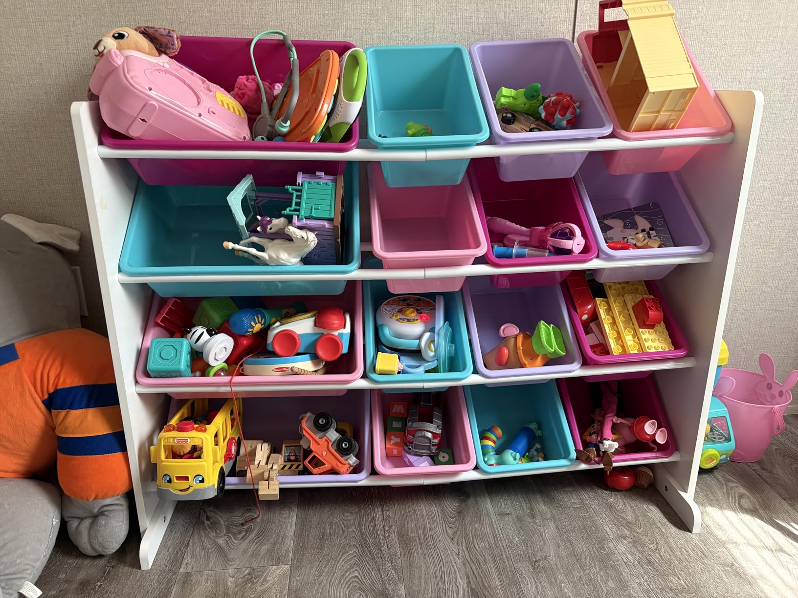 Humble Crew Kids Toy Organizer with 16 Bins, 4 Tier Storage for Playroom customer photo 1