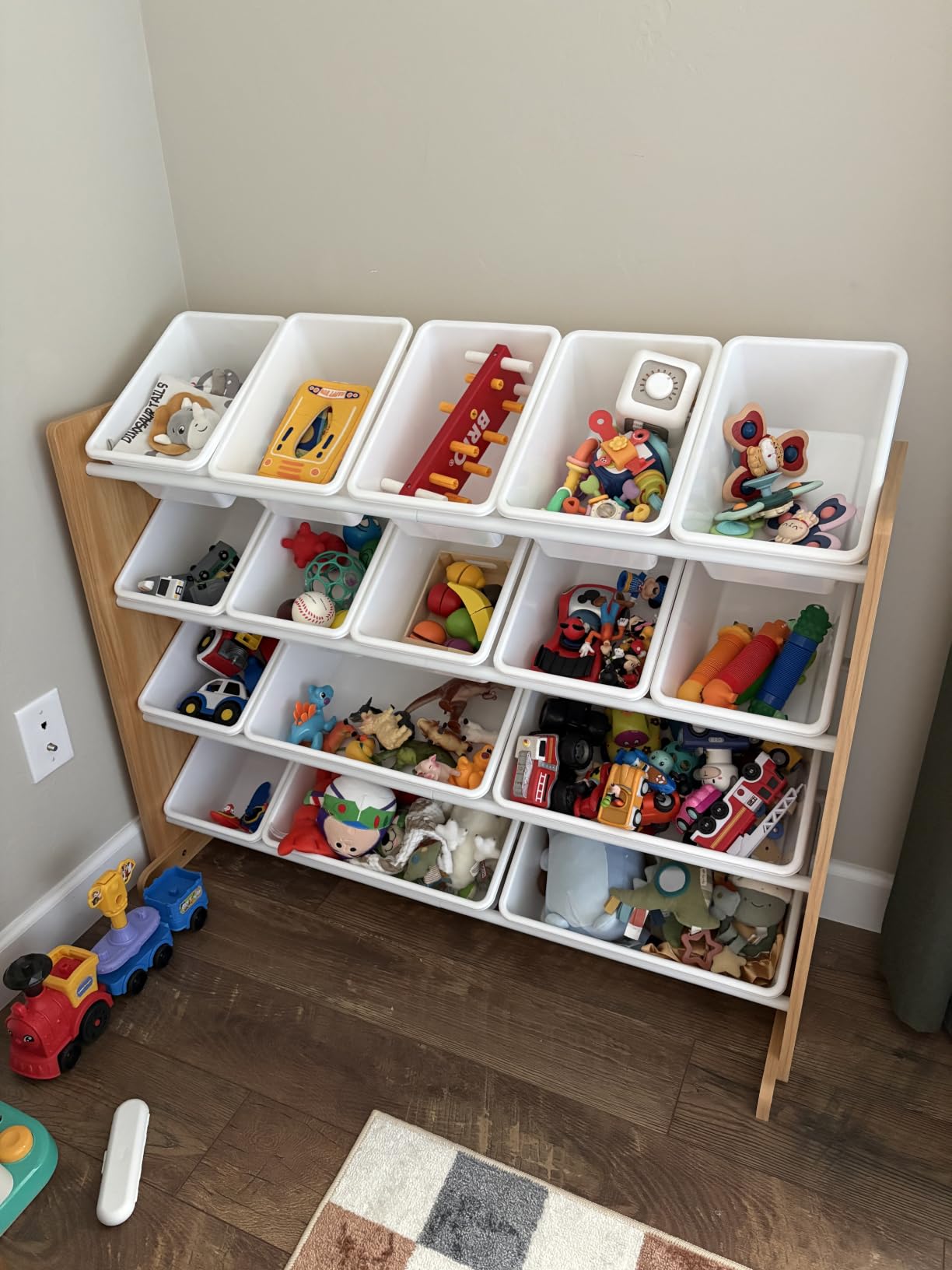 Humble Crew Kids Toy Organizer with 16 Bins, 4 Tier Storage for Playroom customer photo 2