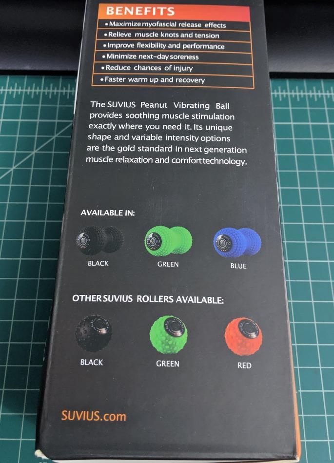 Vibrating Peanut Roller - 4 Vibration Levels - Rechargeable - Muscle Roller for Deep Tissue Massage and Muscle Recovery - Massager for Back, Neck, Foot, Leg, and Body - Black customer photo 1