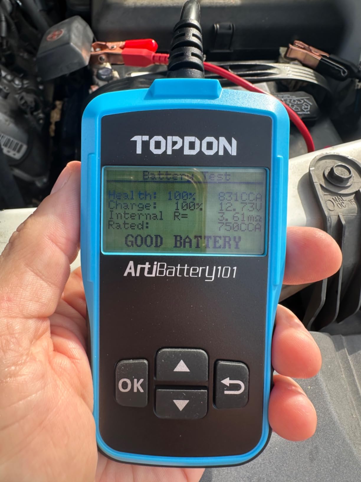 TOPDON AB101 Car Battery Tester 12V Load Tester on Cranking Charging System customer photo 1
