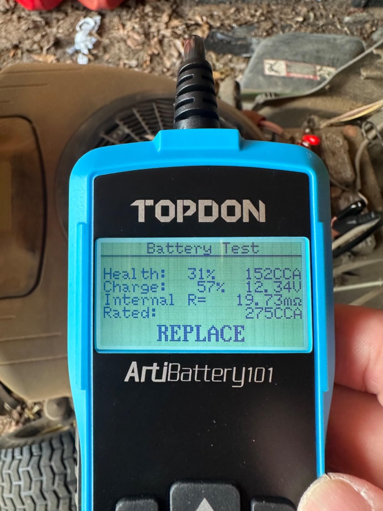 TOPDON AB101 Car Battery Tester 12V Load Tester on Cranking Charging System customer photo 2