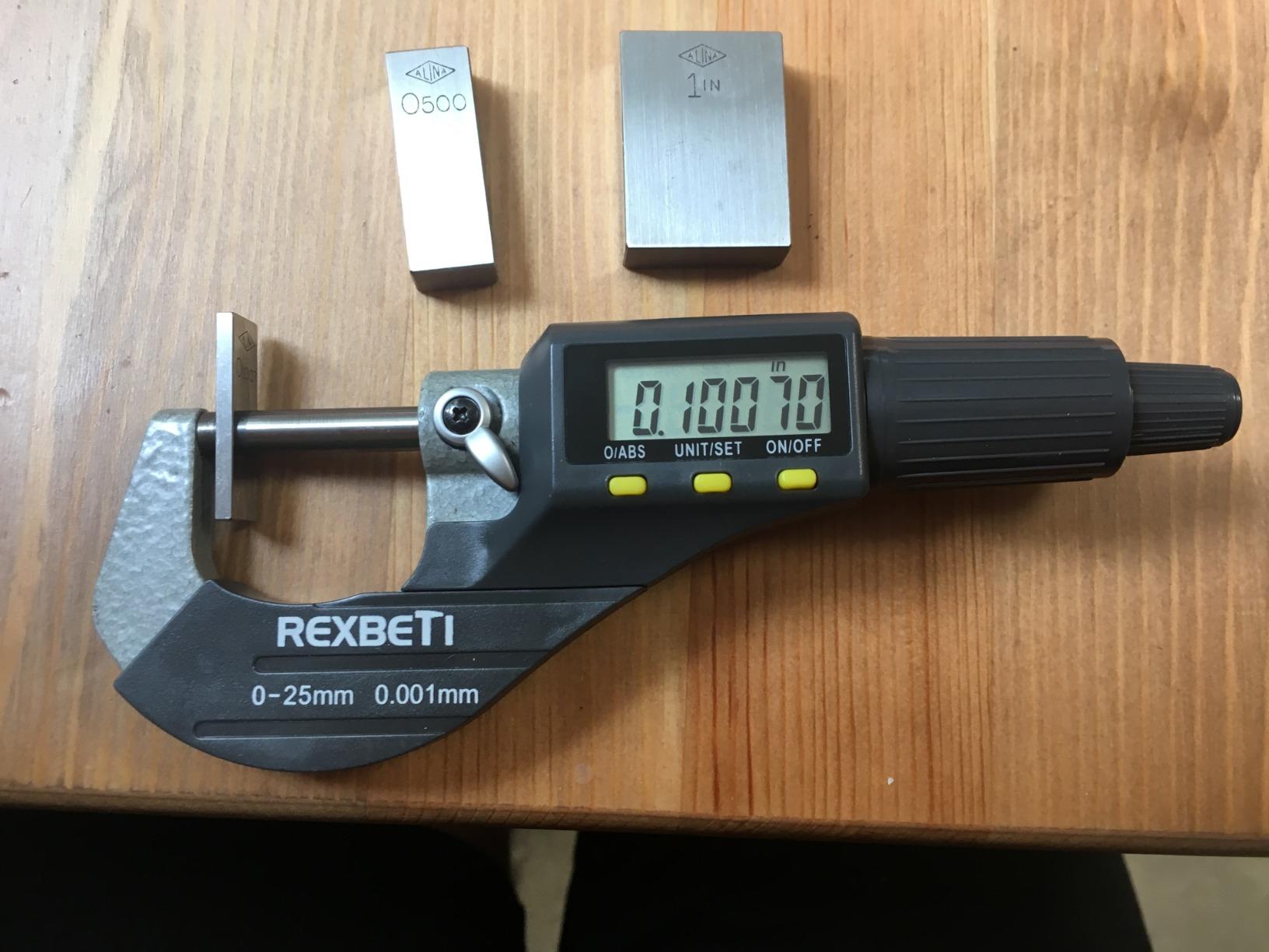 REXBETI Outside Micrometer, Ultra-Precision Carbide Tipped Measuring Tool customer photo 1