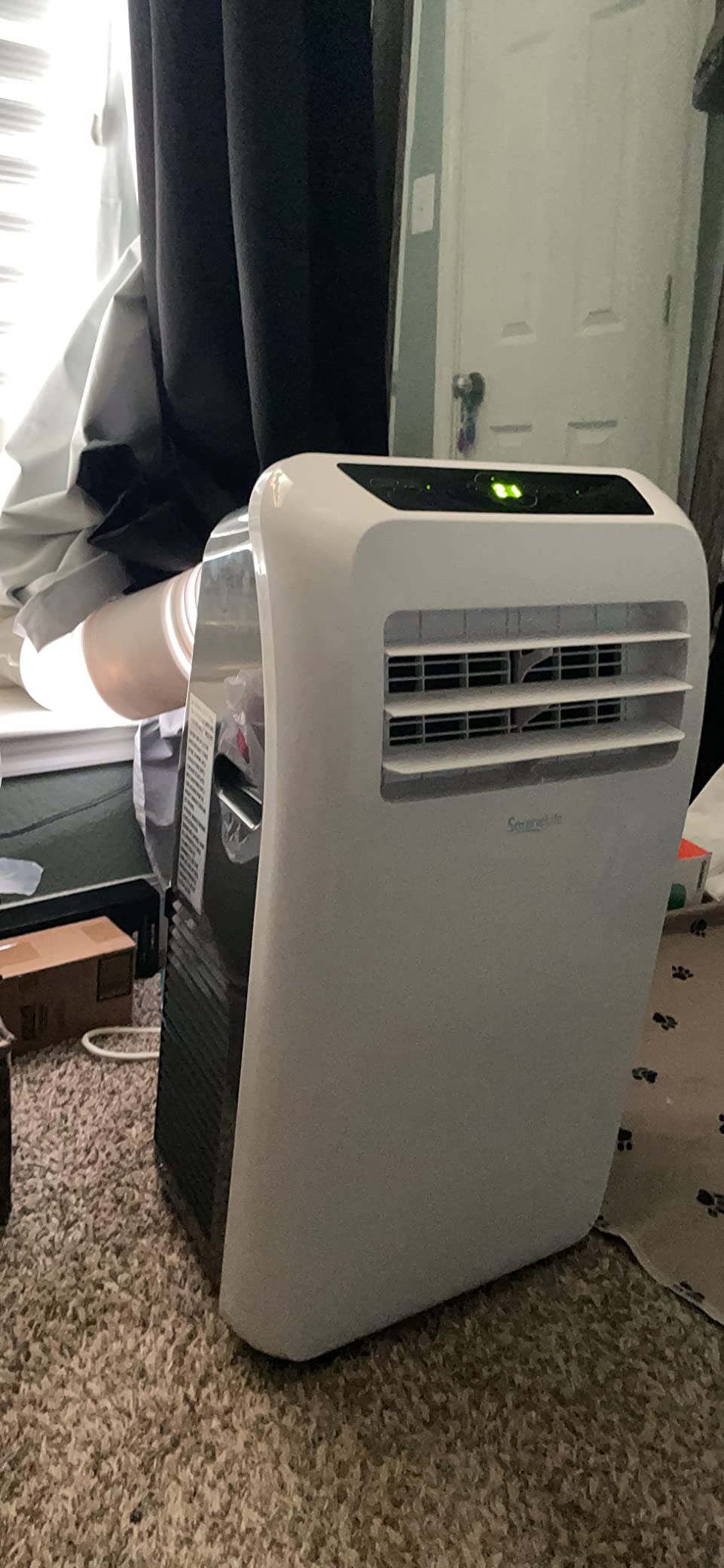 SereneLife Small Air Conditioner Portable 10,000 BTU with Built-in Dehumidifier - Portable AC unit for rooms up to 450 sq ft - Remote Control, Window Mount Exhaust Kit customer photo 2