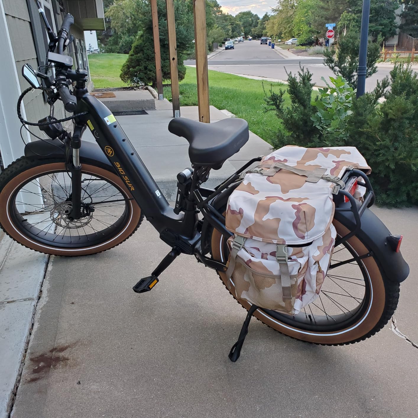 50L Panniers Bike Bags, Waterproof Bike Panniers Made of High-Density 600D Polyester for Durable Use, Bike Saddle Bag come with Reflective Trim and Rain Cover, Easy Organize in 7 inch Rack customer photo 1