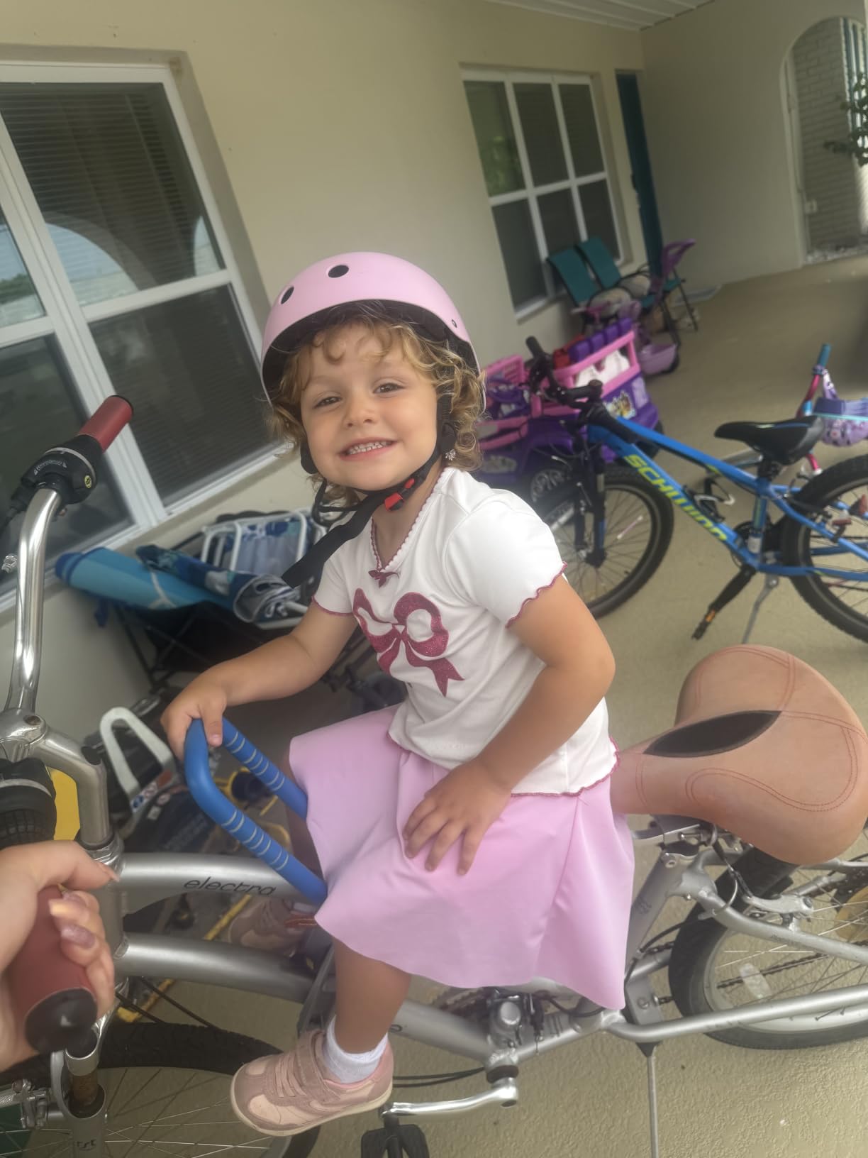 UrRider Child Bike Seat, Front Mount Kids Bike Seat,Fit Mountain Bikes, Cruiser Bikes, Folding Bikes, Ultra Light,Portable, Tool-Free, Quick-Release,Toddler Bike Seat for 2-6 Years(up to 60lbs) customer photo 2