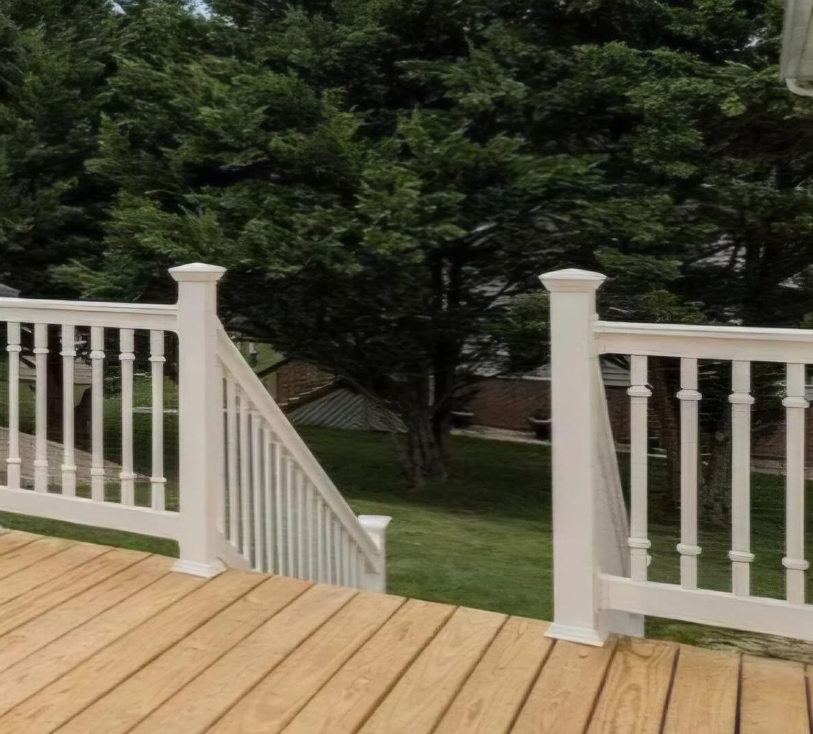 Weatherables Yorkshire Porch and Deck Railing Kit – Vinyl Railing Kit for Decks, Porches, Balconies, and More, Versatile Outdoor Railing (White, 36” x 4') customer photo 1