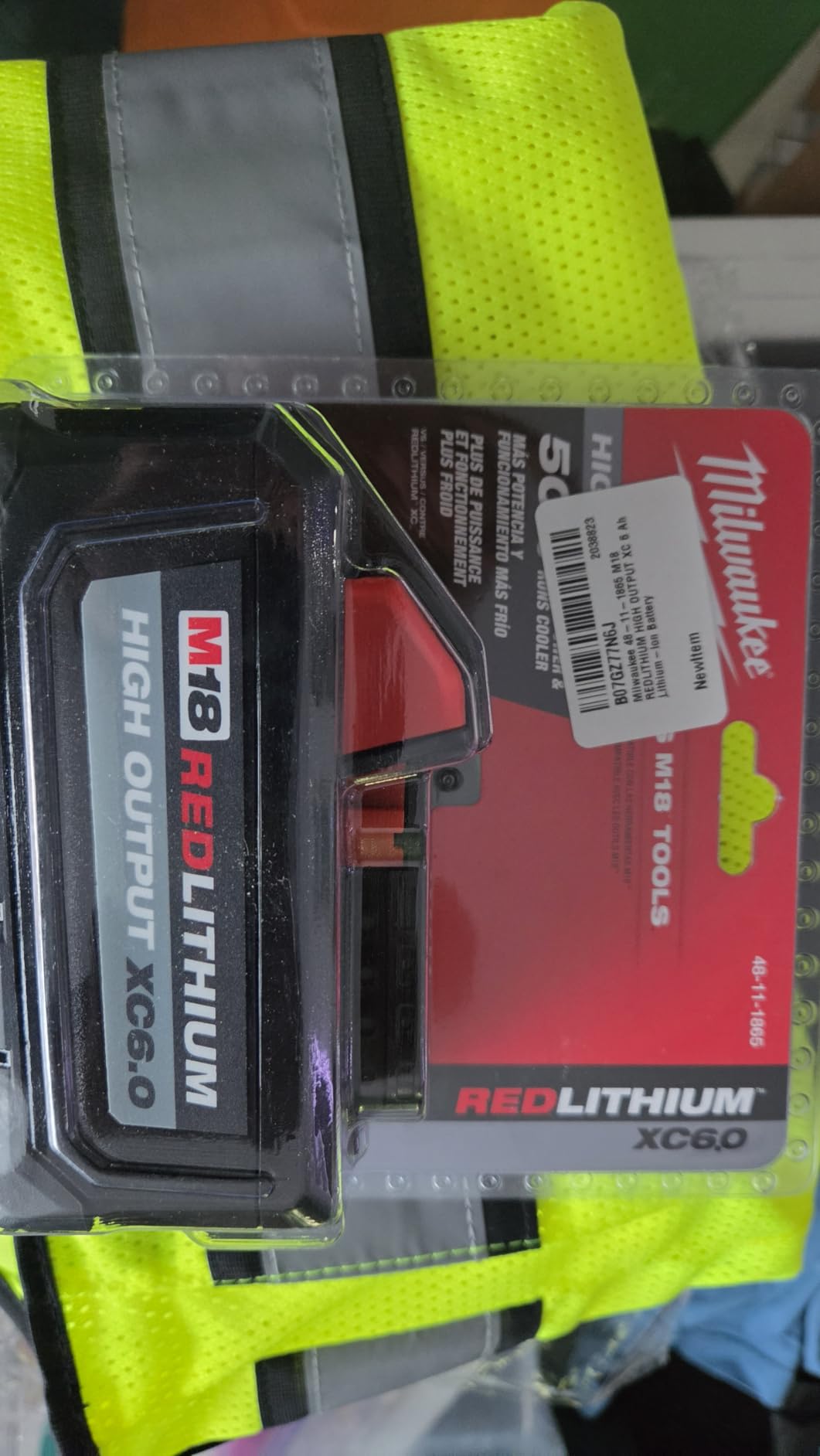 Milwaukee 48-11-1865 M18 REDLITHIUM HIGH OUTPUT XC 6 Ah Lithium-Ion Battery customer photo 1