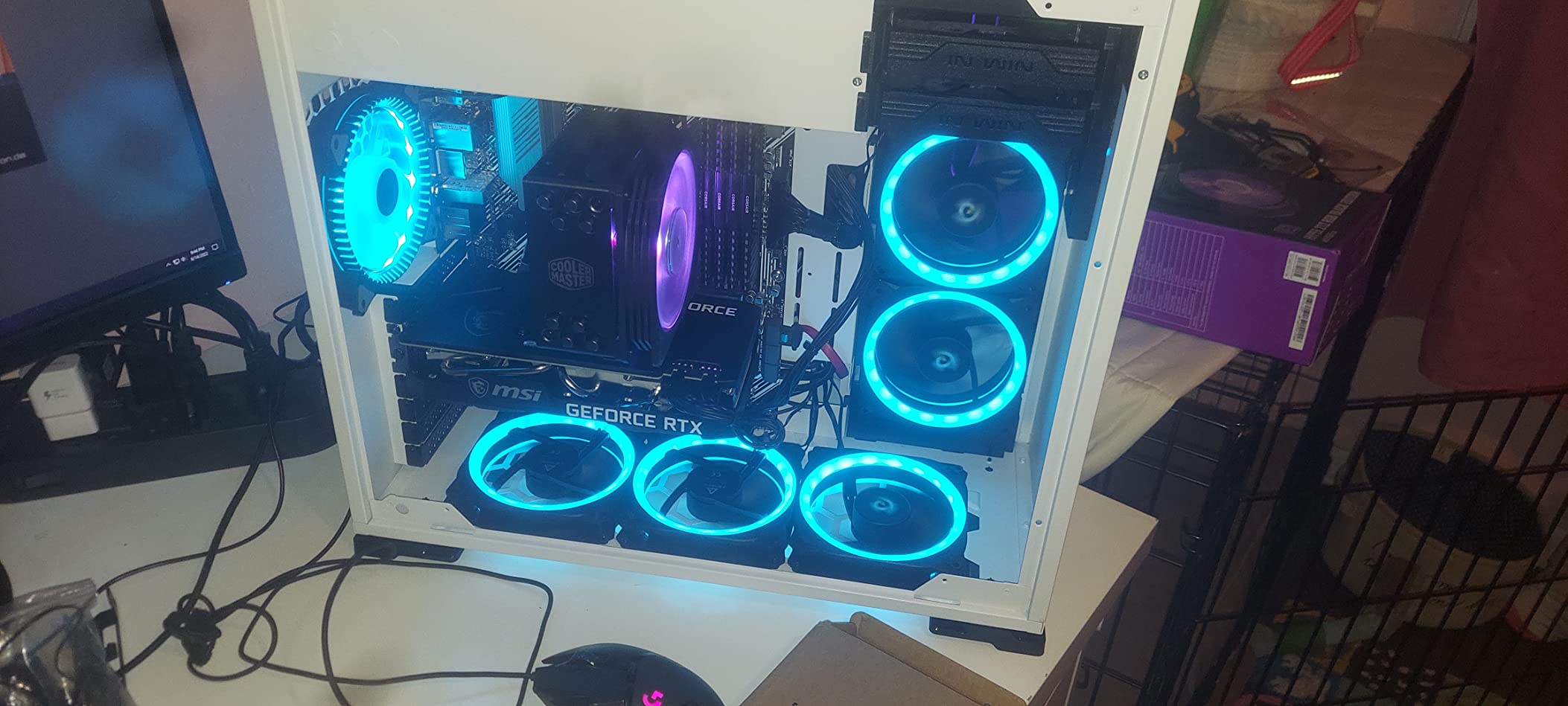Cooler Master Hyper 212 PRO ARGB CPU Air Cooler, 4 Heat Pipes, PWM Fan customer photo 2