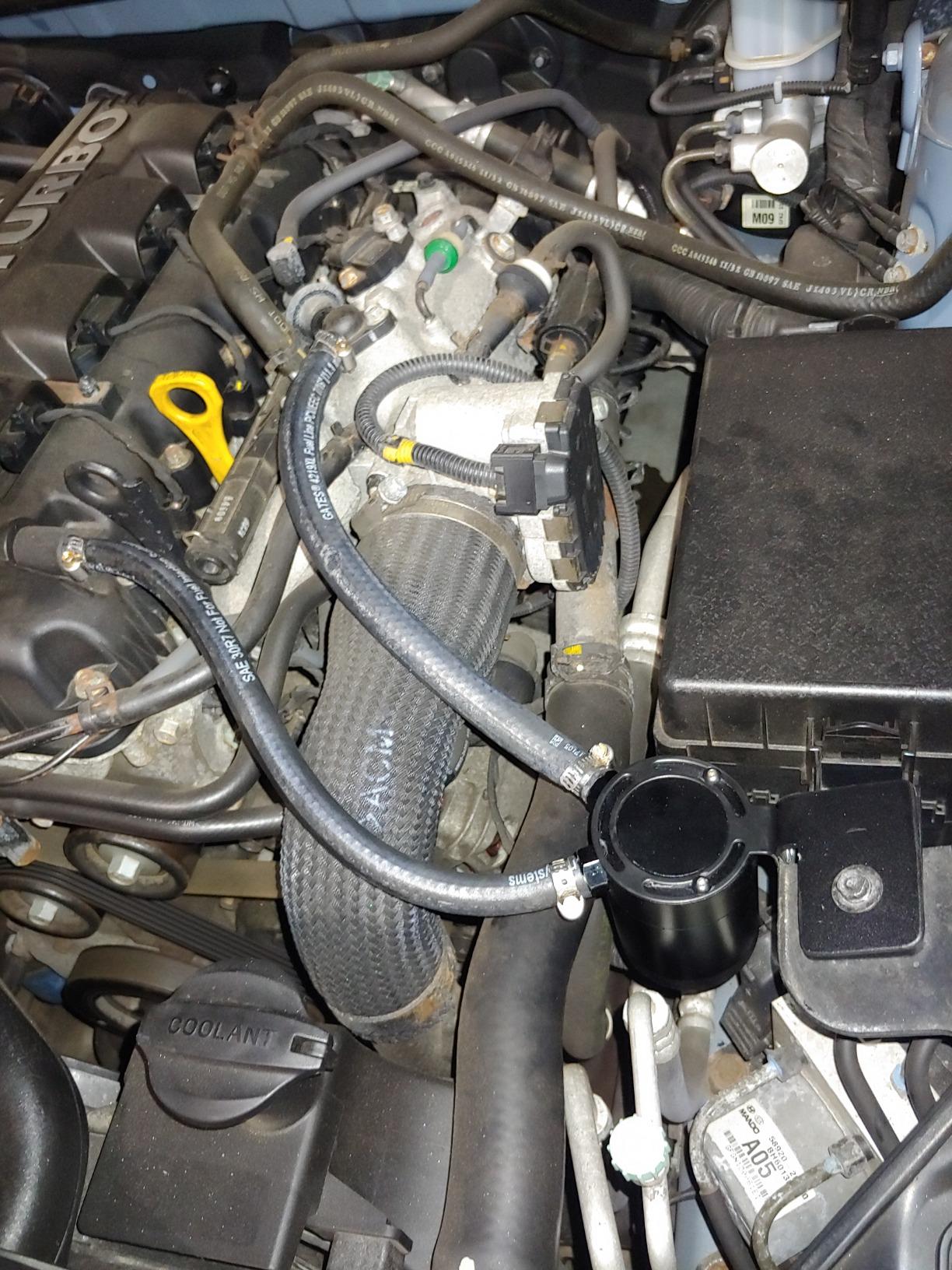 Baffled Oil Catch Can Kit Universal 2 Port Aluminum Oil Separator Reservoir Tank customer photo 2