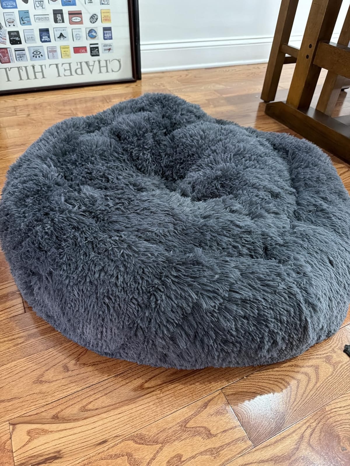 MIXJOY Orthopedic Dog Bed Comfortable Donut Cuddler Round Pet Beds Ultra Soft Washable Dog and Cat Cushion (20''/23''/30'') (23'', Brown) customer photo 1