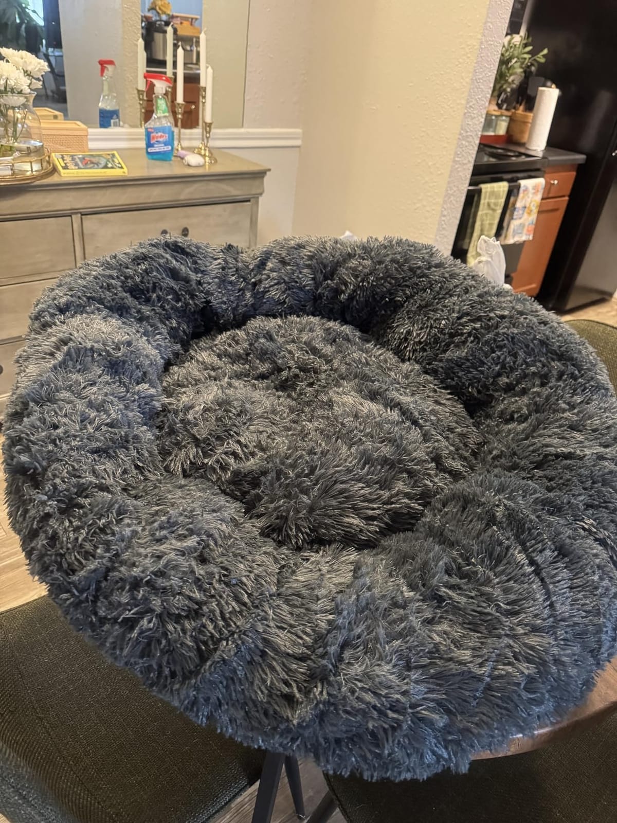 MIXJOY Orthopedic Dog Bed Comfortable Donut Cuddler Round Pet Beds Ultra Soft Washable Dog and Cat Cushion (20''/23''/30'') (23'', Brown) customer photo 2
