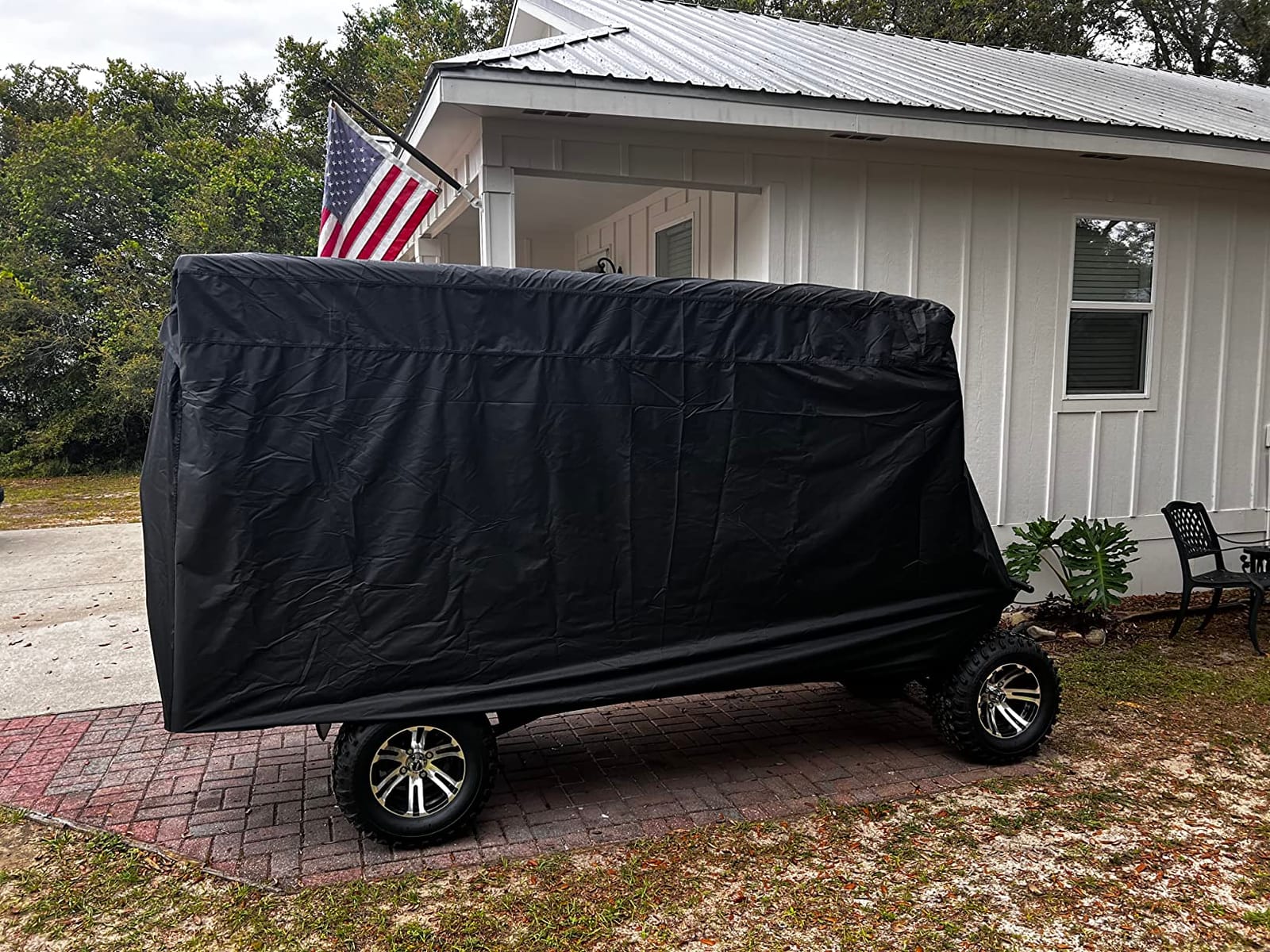 moveland Golf Cart Cover, Waterproof Dustproof Outdoor Storage Cover customer photo 1