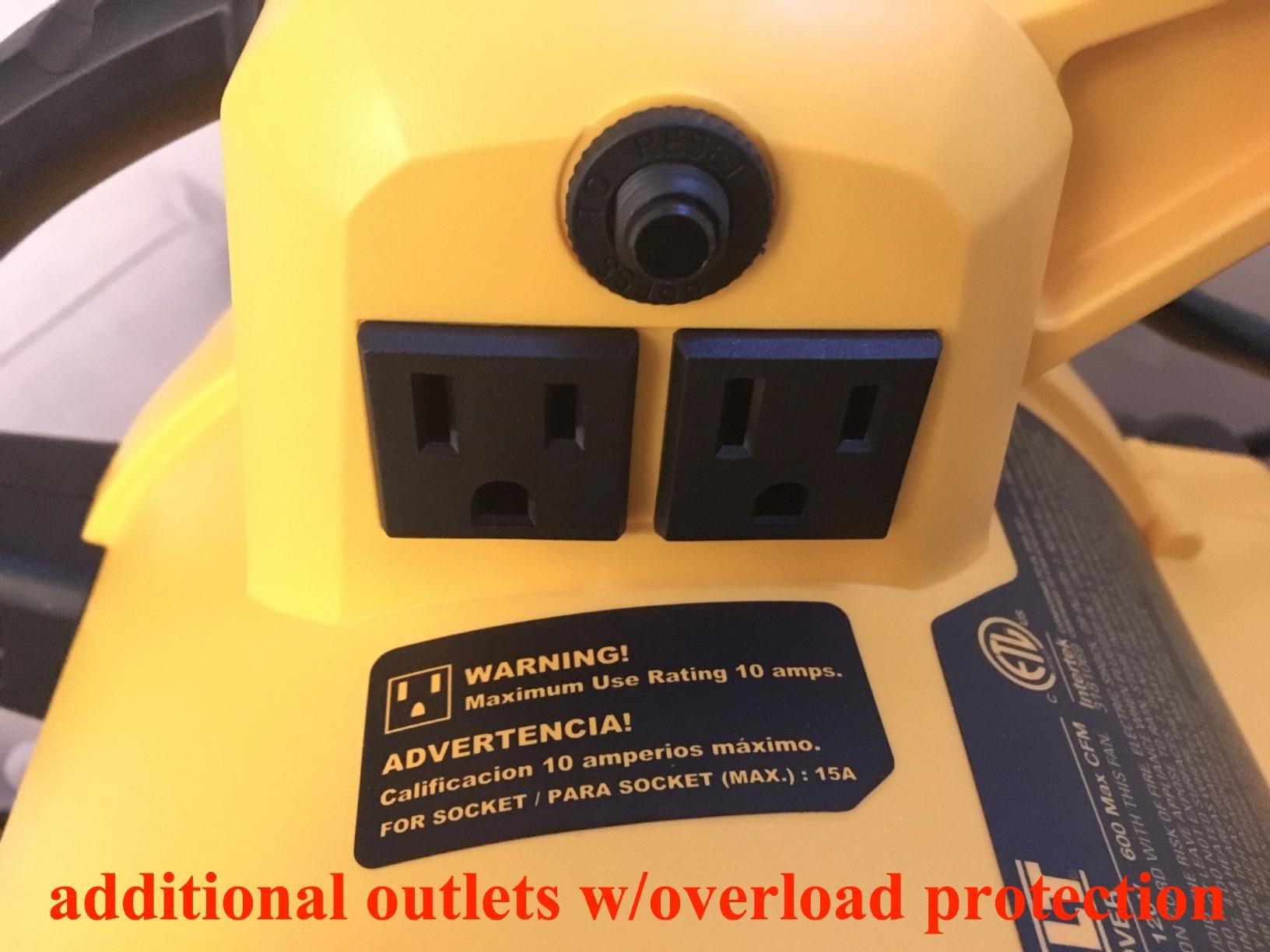 DEWALT Portable Air Mover, 276W 3 Speed Floor Fan, Utility Blower Fan customer photo 1