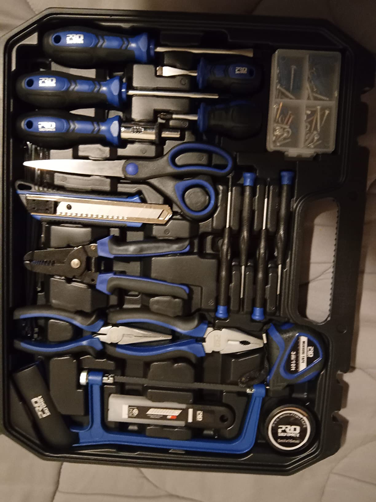 Prostormer 259-Piece Tool Kit, General Household Hand Tool Set, Blue customer photo 2