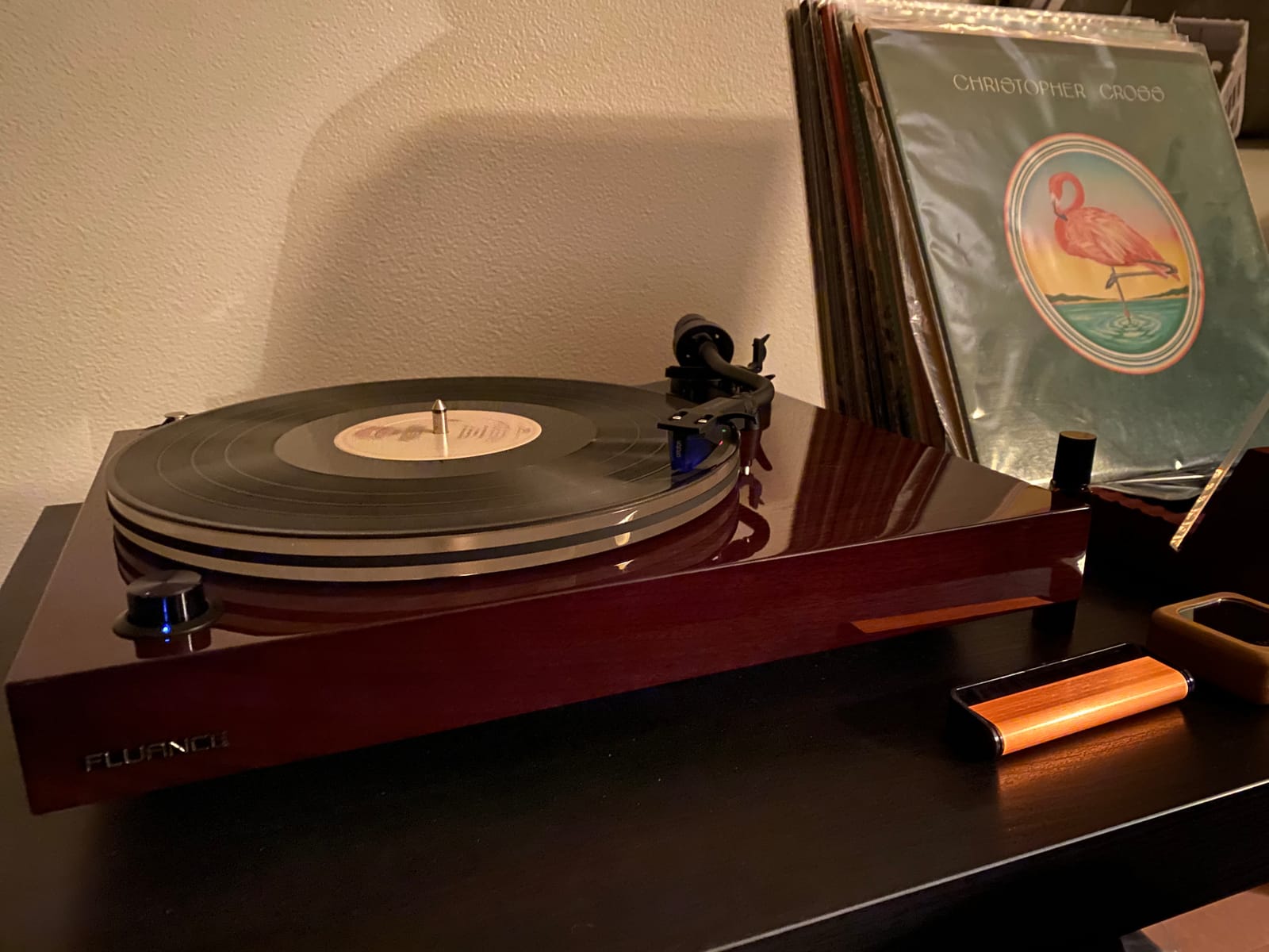 Fluance RT85 Turntable with Ortofon Cartridge, Acrylic Platter, Speed Control, and Vibration Isolation - Walnut customer photo 1