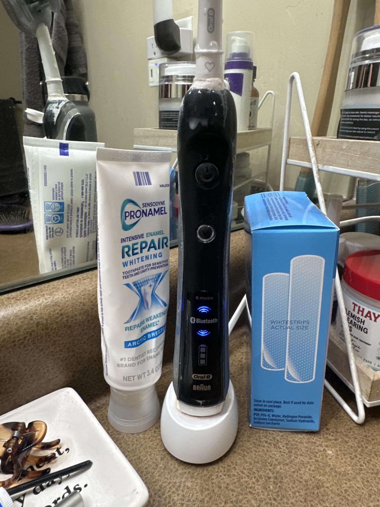 Oral-B Pro 5000 Smartseries Power Rechargeable Electric Toothbrush with Bluetooth Connectivity, Black Edition customer photo 1