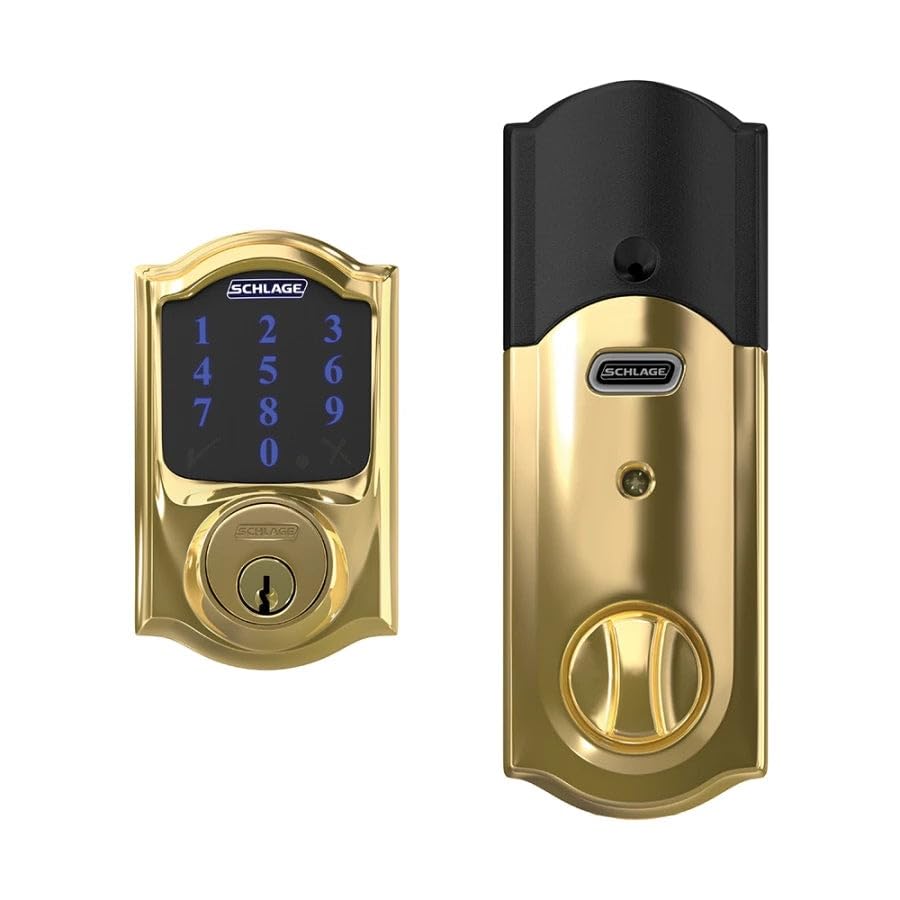 Schlage Connect Smart Deadbolt Lock with Camelot Trim, Aged Bronze customer photo 2
