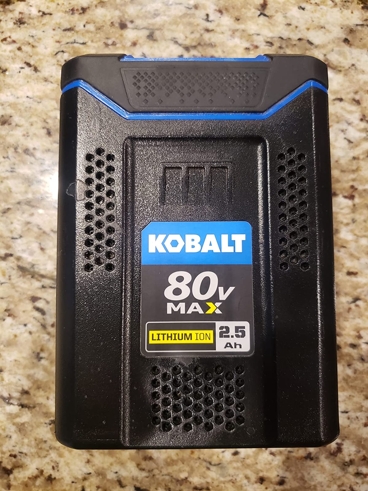 Kobalt 80-volt 2.5-Amp Hours Rechargeable Lithium Ion Cordless Power Equipment Battery KB 2580-06 customer photo 1
