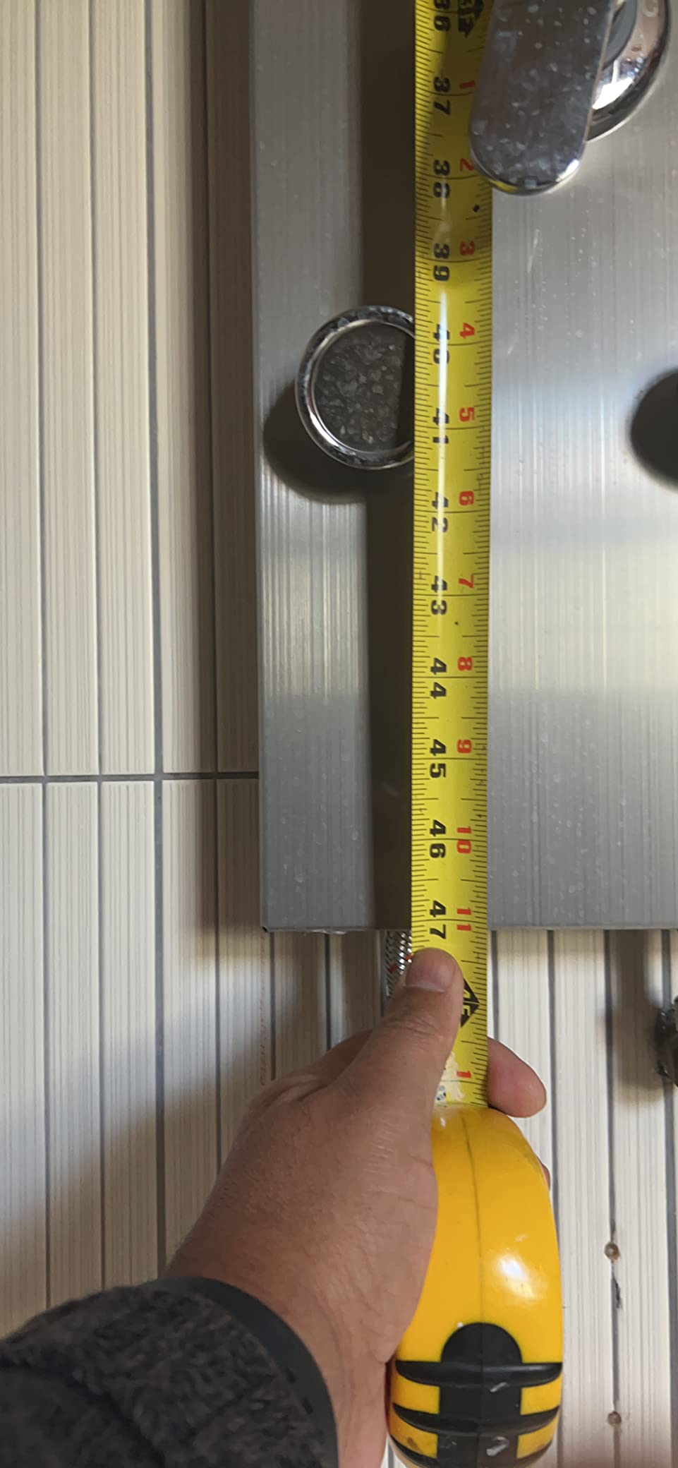 ROVOGO Shower Panel Tower System With Adjustable Shower Head, Brushed customer photo 2