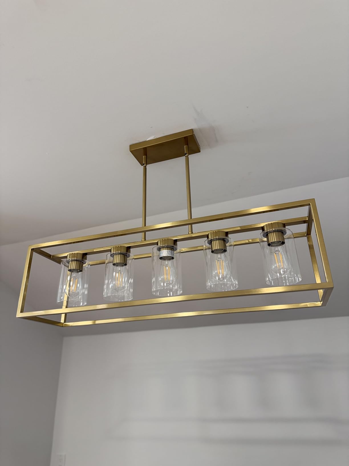 Ascher Dimmable Vintage LED Edison Bulbs, 6W, Equivalent 60W, 700lm, Warm White 2700K, 80+ CRI, ST58 Antique LED Filament Bulbs, E26 Medium Base, Clear Glass, Pack of 6 customer photo 1