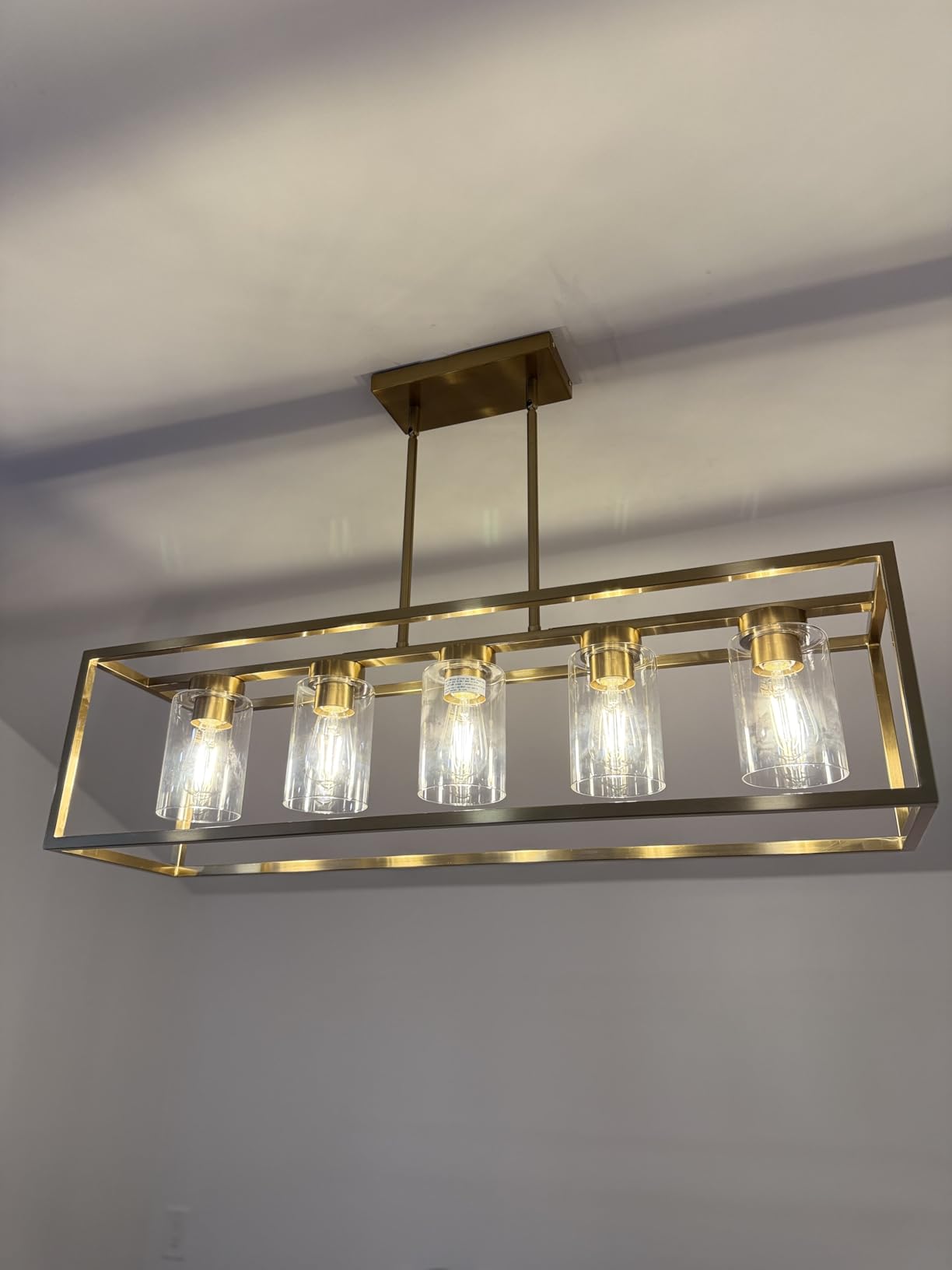 Ascher Dimmable Vintage LED Edison Bulbs, 6W, Equivalent 60W, 700lm, Warm White 2700K, 80+ CRI, ST58 Antique LED Filament Bulbs, E26 Medium Base, Clear Glass, Pack of 6 customer photo 2