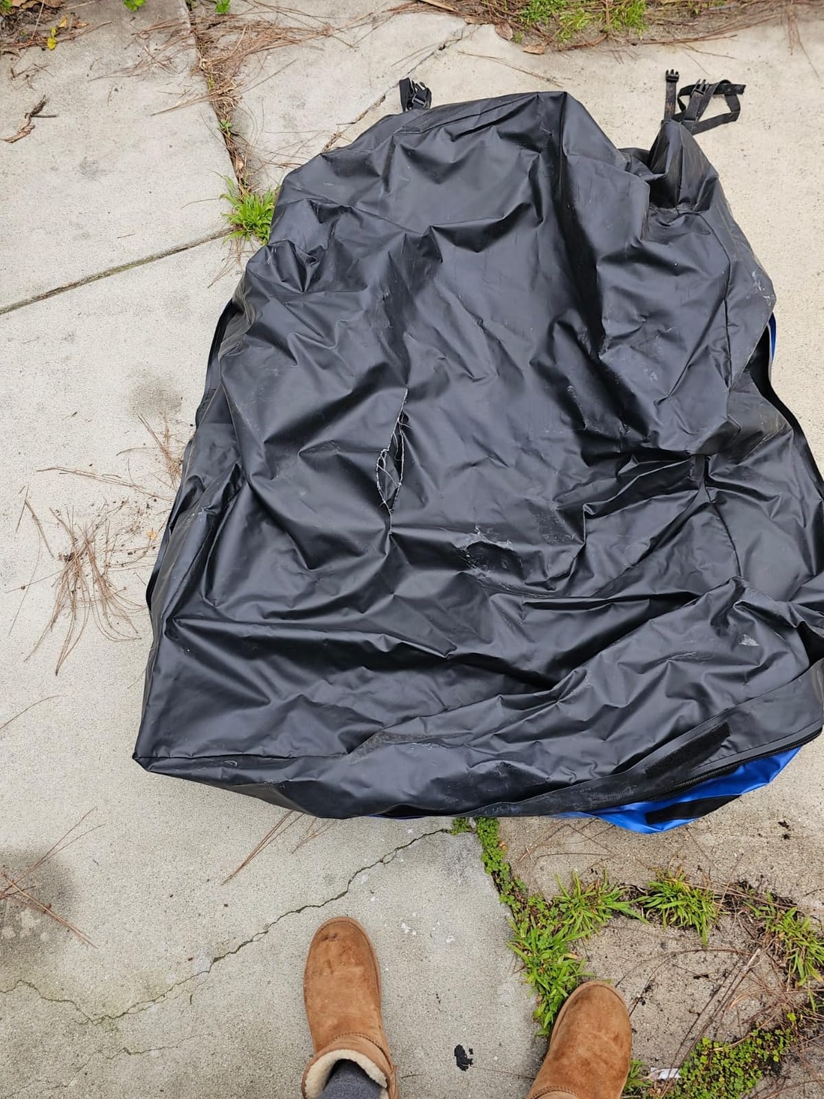 ZONETECH Durable Roof Top Waterproof Cargo Bag -Classic Black 15 Cubic Feet Premium Quality Universal Waterproof Fold-able Leak Proof Traveling Roof Top Car Bag customer photo 2