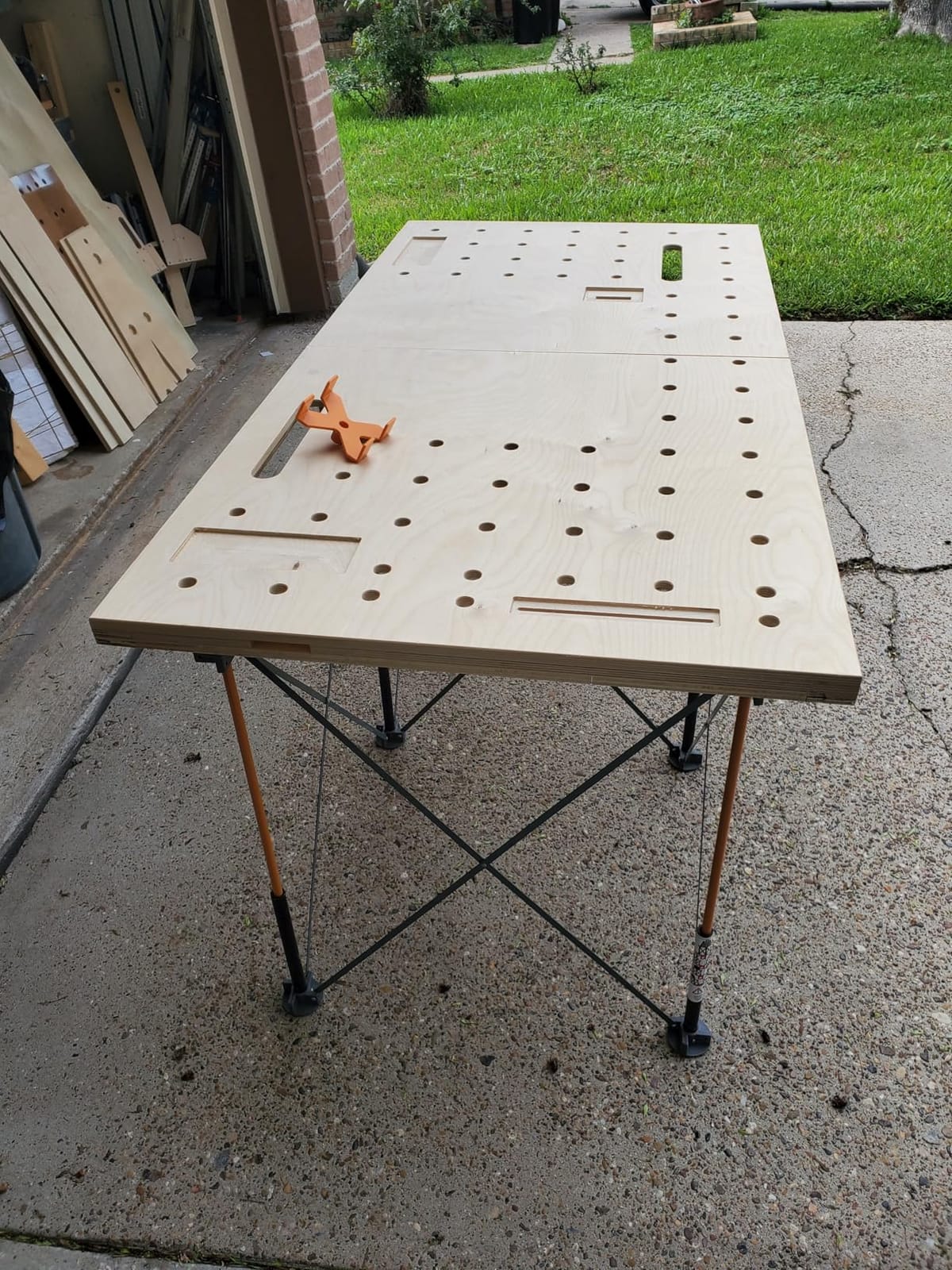 BORA Centipede Folding Work Table 4x8 ft Portable Workbench for Garage customer photo 1