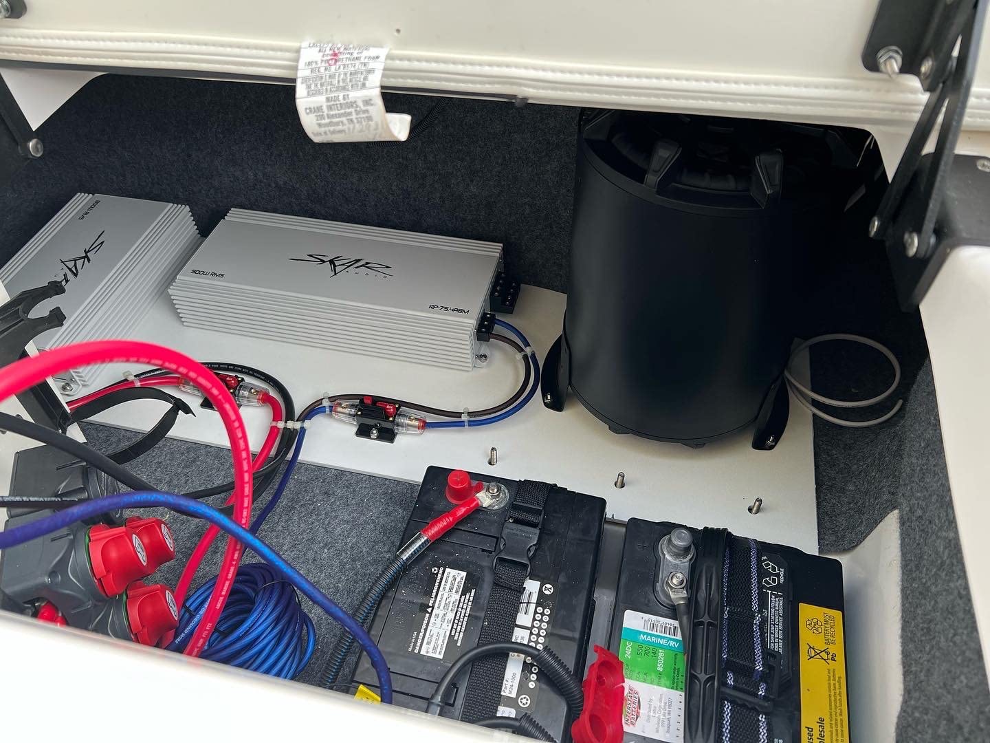 KICKER 46CWTB84 TB8 8-inch Loaded Weather-Proof Subwoofer Enclosure w/Passive Radiator - 4-Ohm, 300 Watt customer photo 1