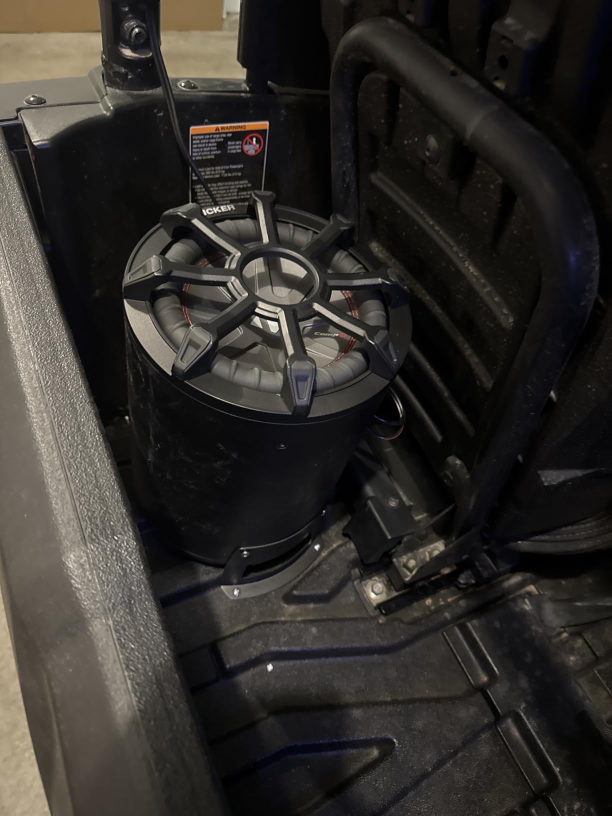 KICKER 46CWTB84 TB8 8-inch Loaded Weather-Proof Subwoofer Enclosure w/Passive Radiator - 4-Ohm, 300 Watt customer photo 2