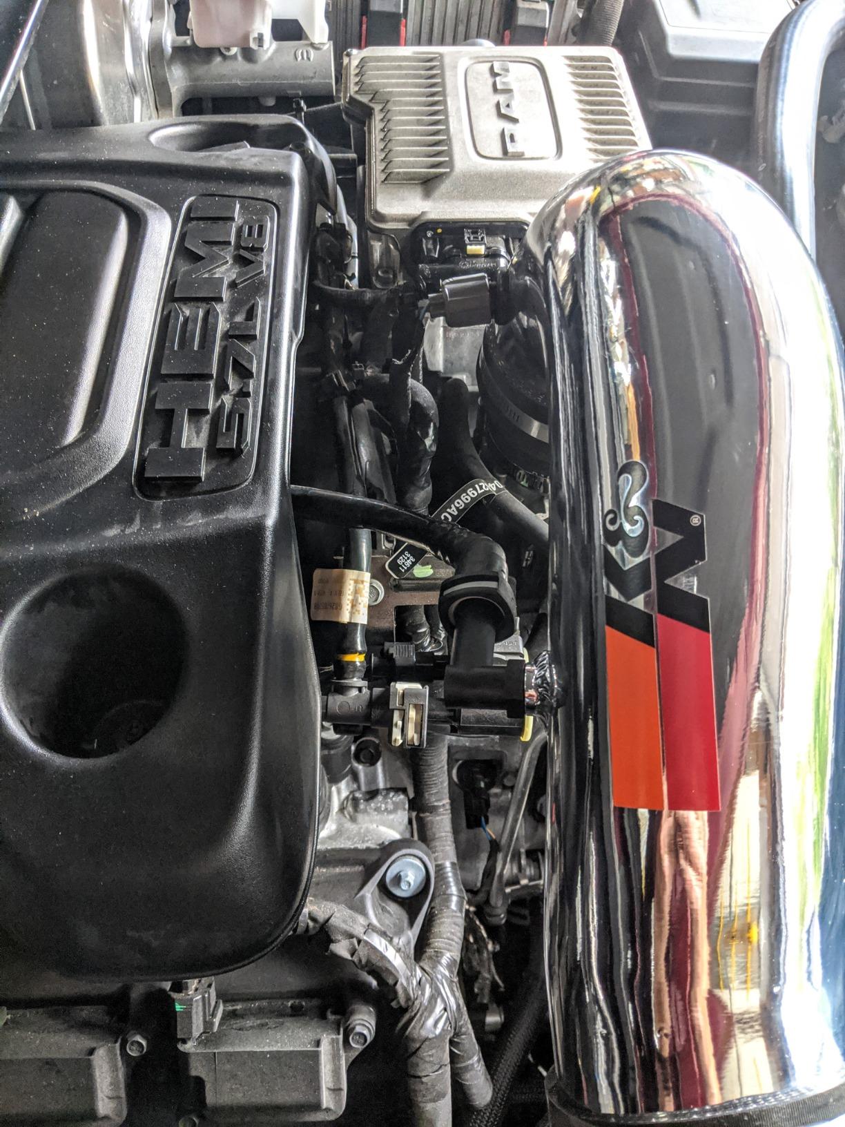 K&N Cold Air Intake System: High-Flow Air Filter, Increase Performance & Towing: Compatible with 2019-2026 RAM 1500, 77-1578KP customer photo 2