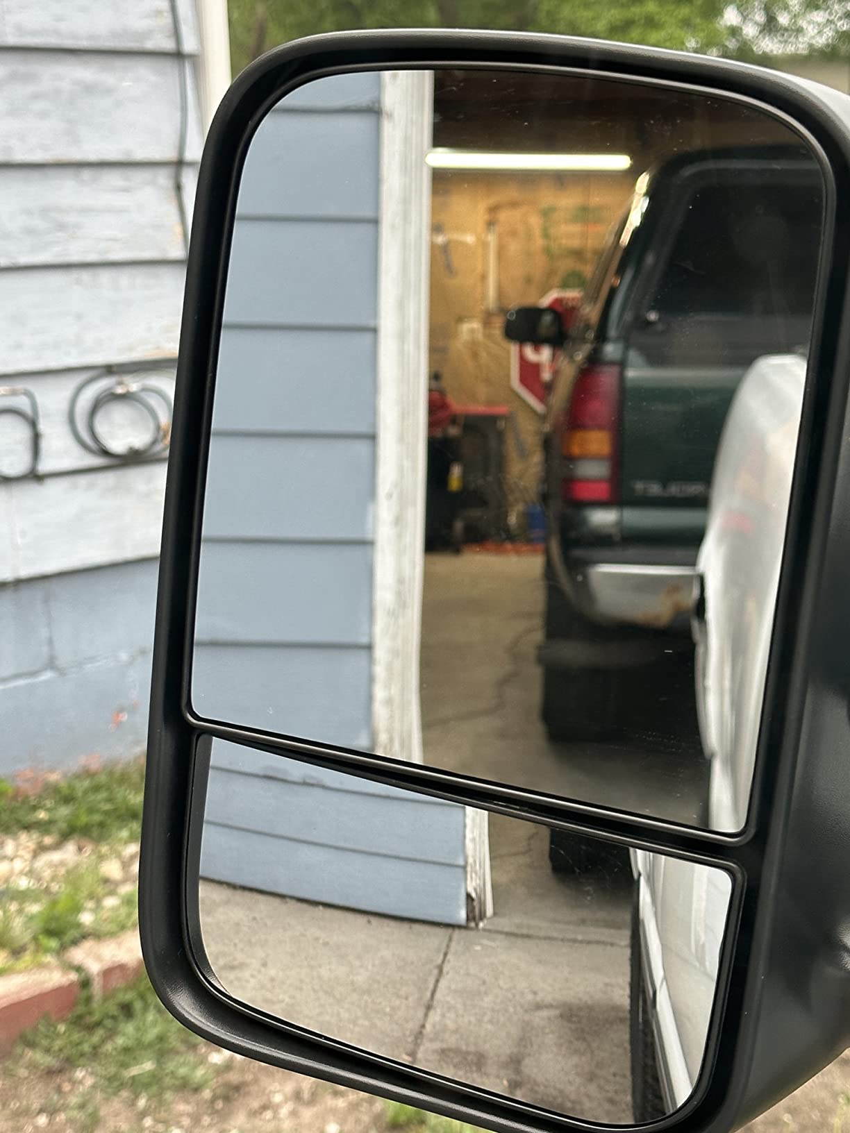 AERDM New Pair Towing Mirrors Manual Operated Textured Black Telescoping Trailer Side Mirrors Fit Chevy/GMC/Cadillac Silverado Sierra Avalanche Suburban Tahoe Yukon XL Escalade EXT ESV customer photo 1