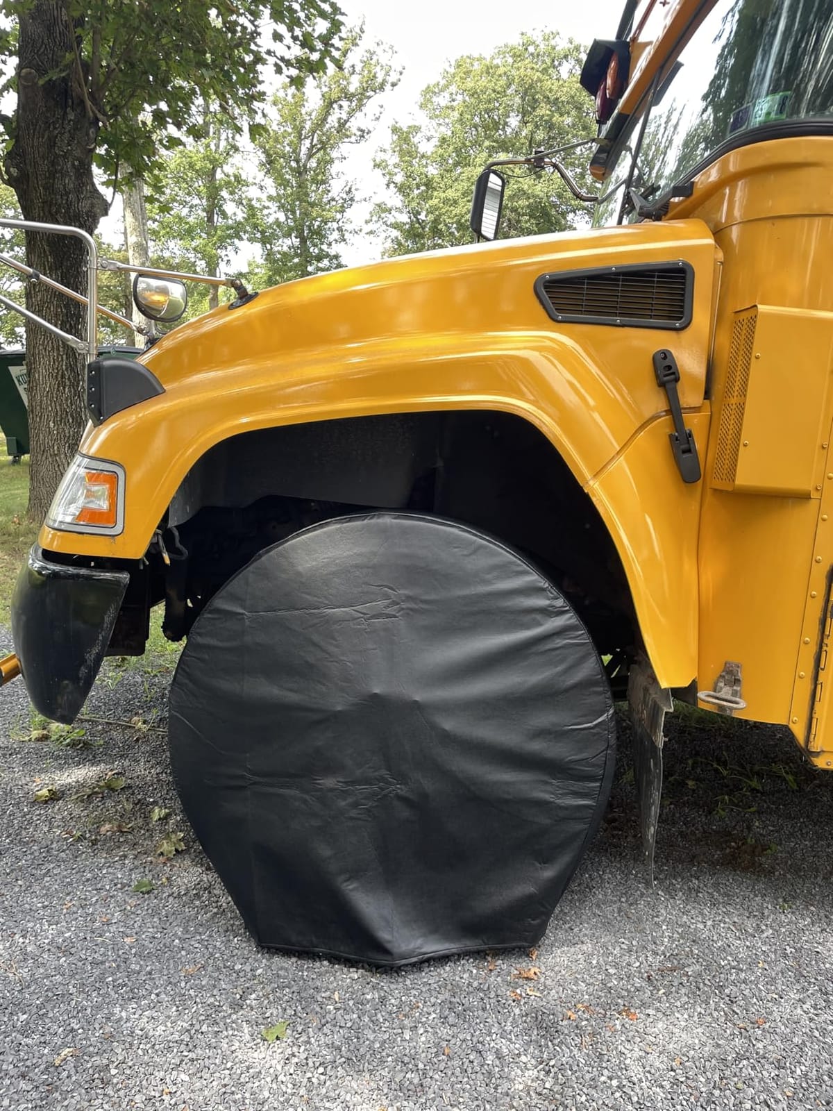 Tire Covers for RV Wheel Set of 4, Motorhome Tire/Wheel Covers Waterproof Soft Vinyl Black Tire Protectors Tire Covers Fits 40