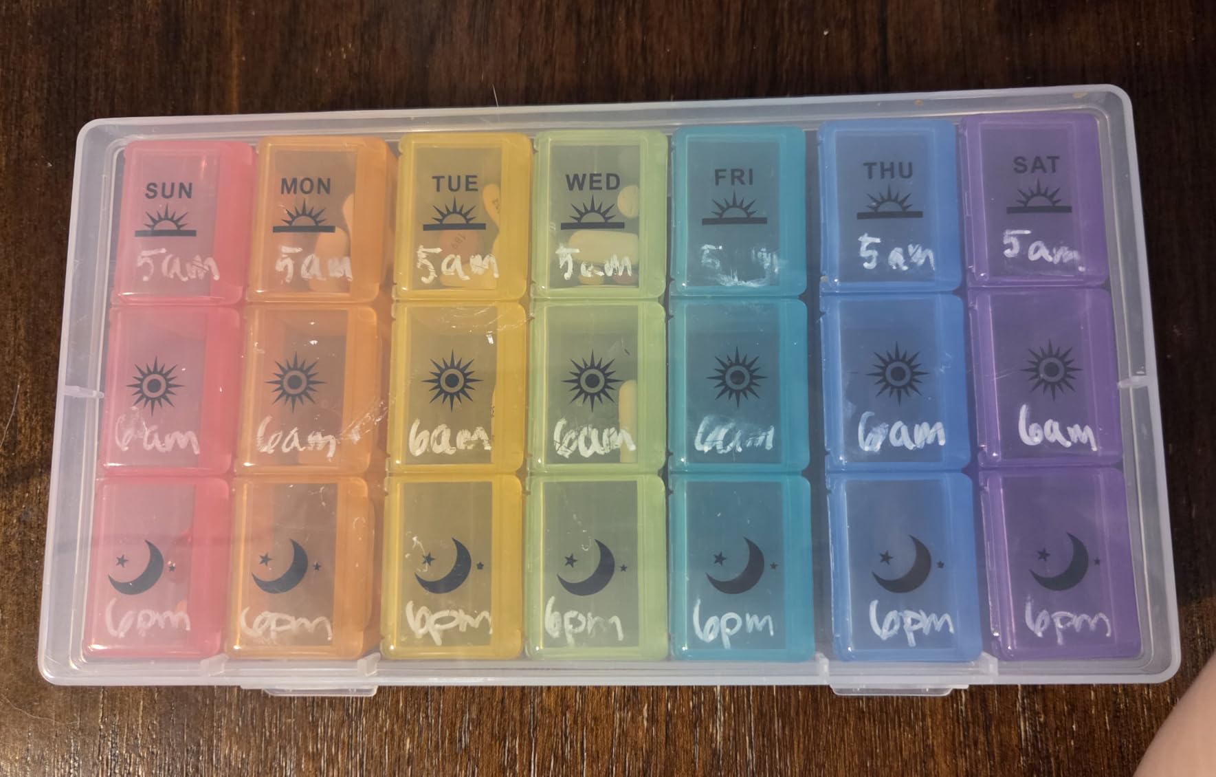 Weekly Pill Organizer, 3-Times-A-Day 7 Day Pill Box customer photo 1