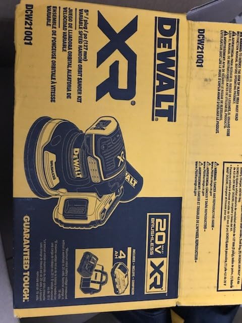 DEWALT 20V MAX Orbital Sander Cordless, 5-Inch Sander Tool, 2.Ah, 8,000-12,000 OPM, Variable Speed Dial, Storage Bag, Battery and Charger Included (DCW210D1) customer photo 2