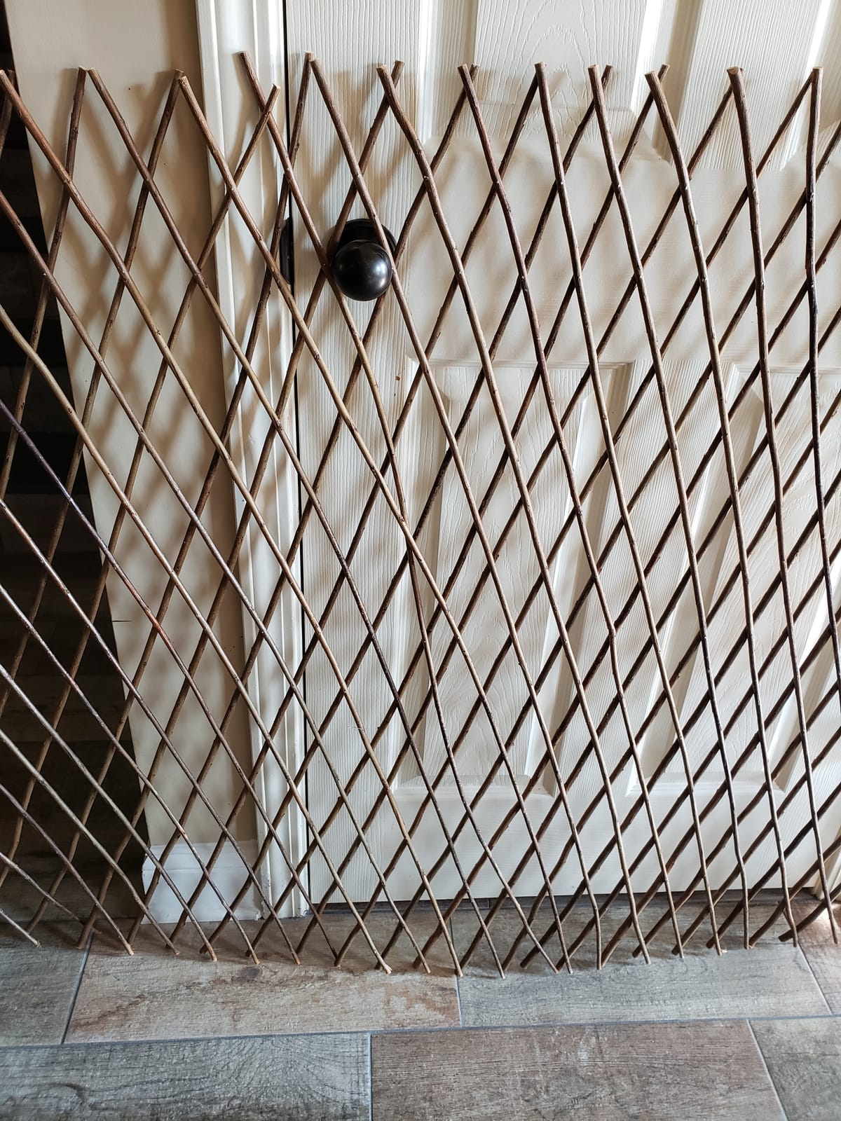 GLANT Lattice Fence Willow Expandable Plant Climbing Lattices Trellis Fence,Open Screen Fencing,Willow (1) customer photo 1