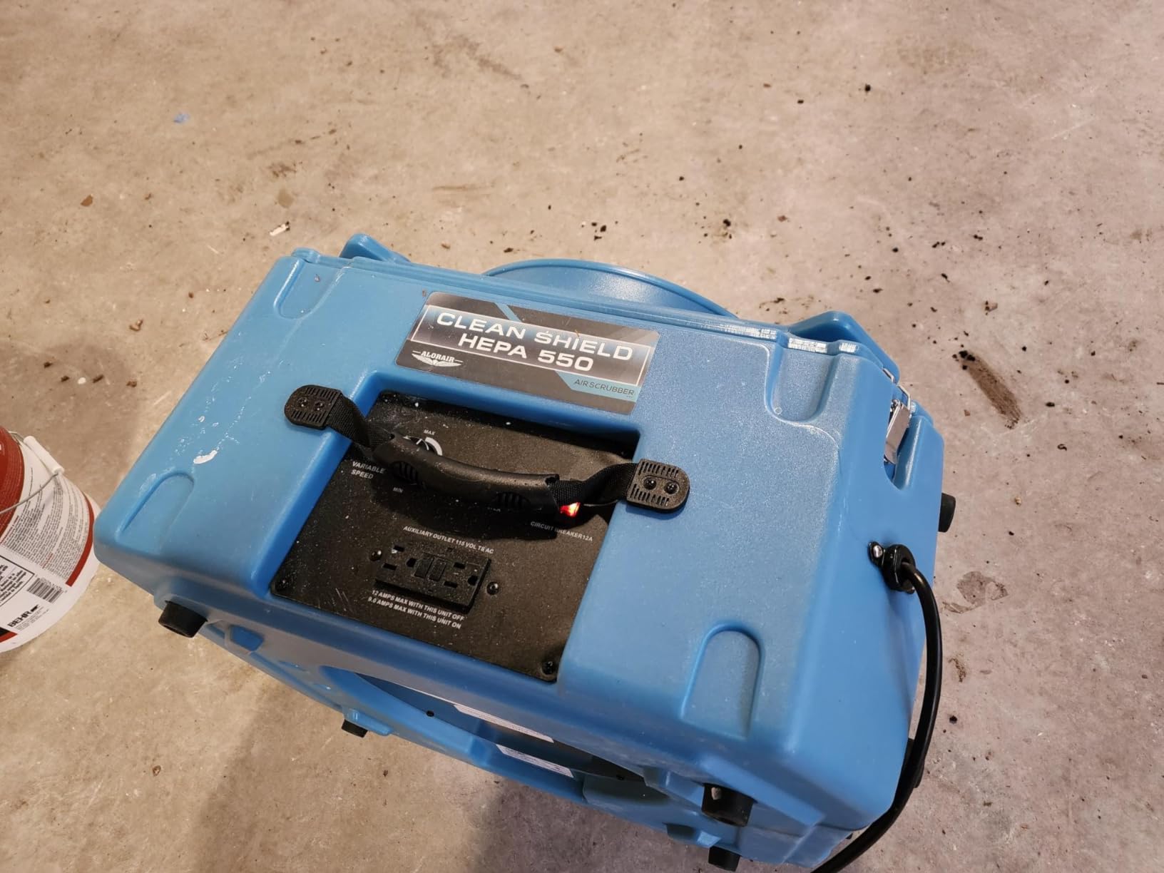 ALORAIR Air Scrubber with 3 Stage Filtration, Clean Shield Hepa 550, Blue customer photo 2