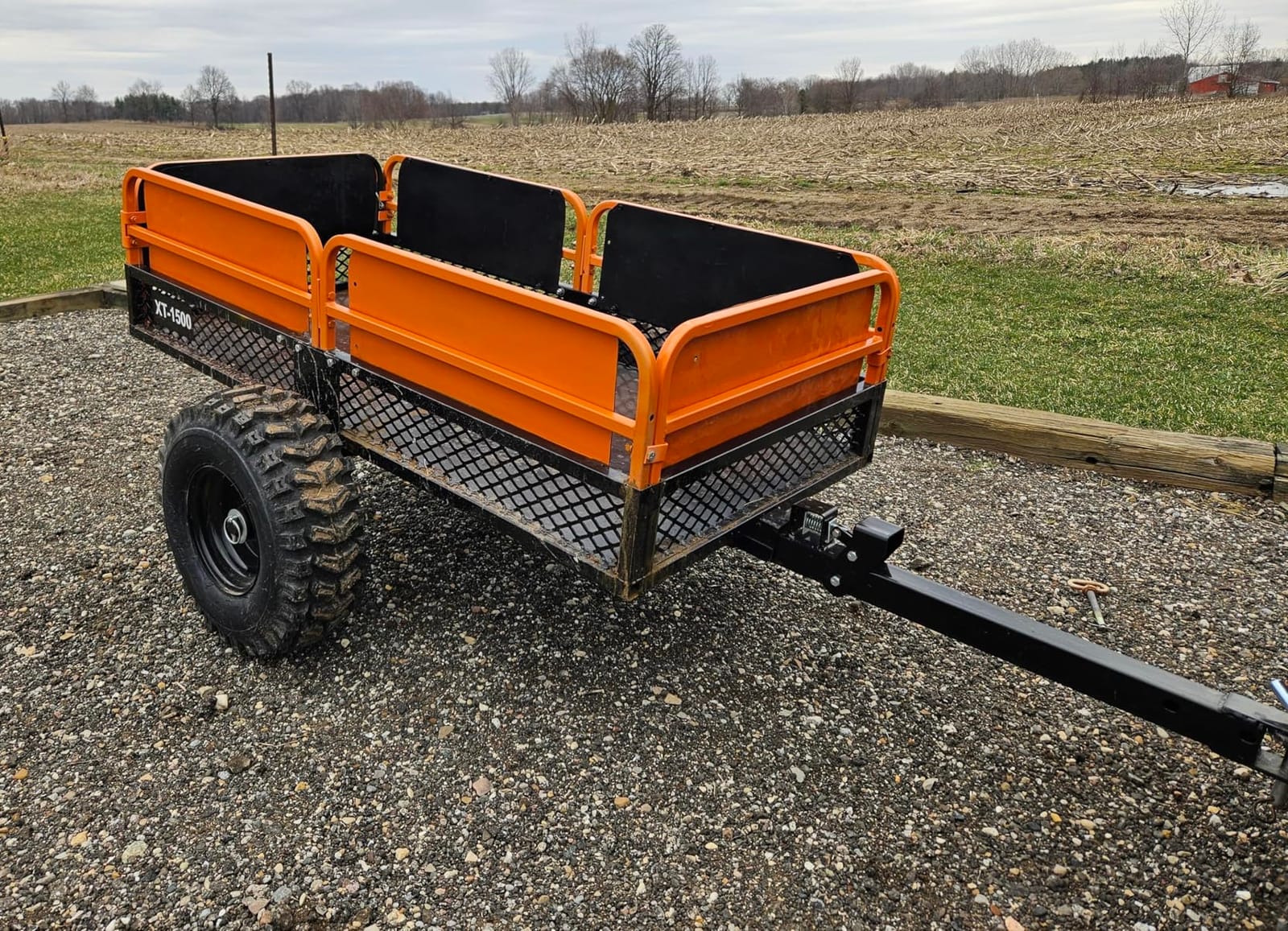 Impact Implements® 1500lb ATV/UTV/Tractor Cargo Trailer with Steel Floor customer photo 2
