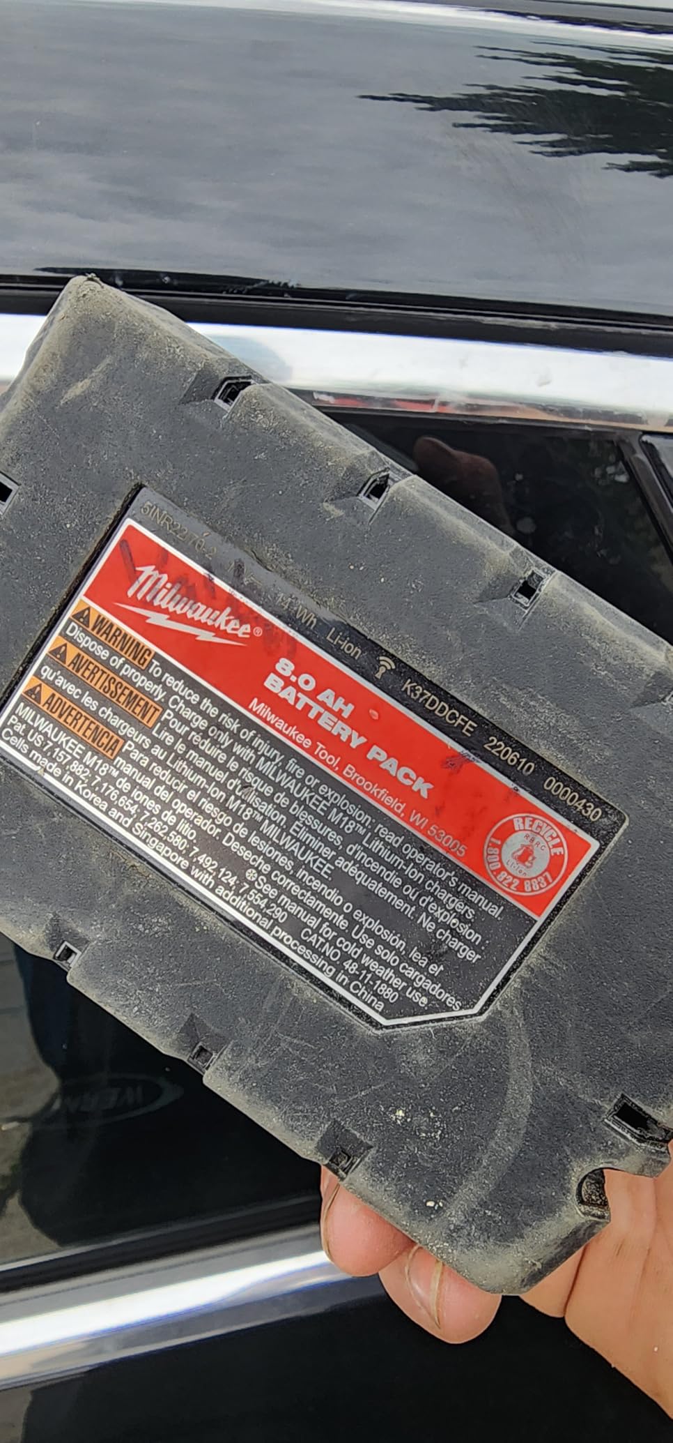 Milwaukee 48-11-1880 M18 REDLITHIUM HIGH OUTPUT 18v 8.0 Ah Lithium-Ion Battery Pack customer photo 2