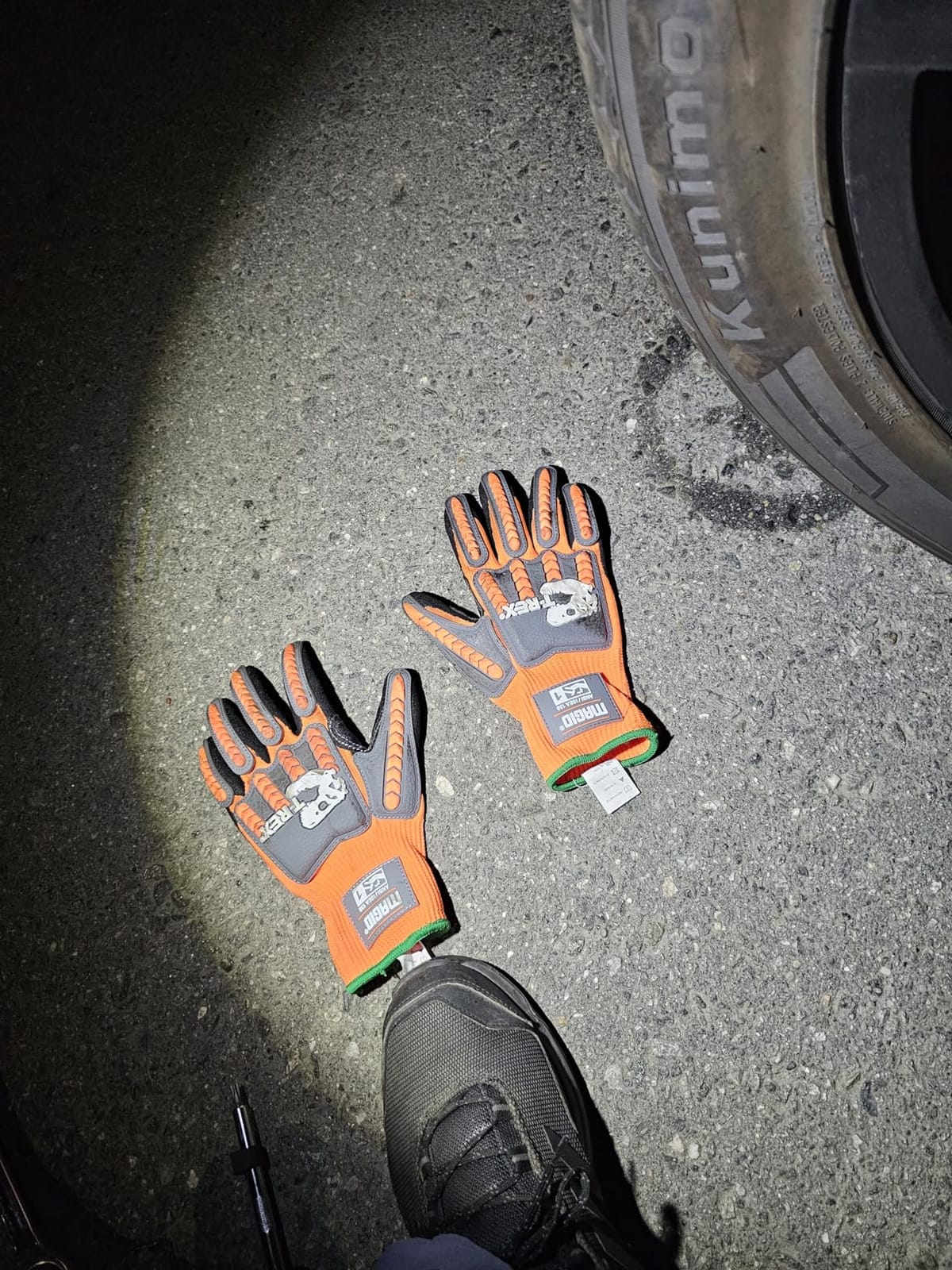 MAGID T-REX TRX400 Impact Gloves, Sandy Nitrile, 1 Pair customer photo 2