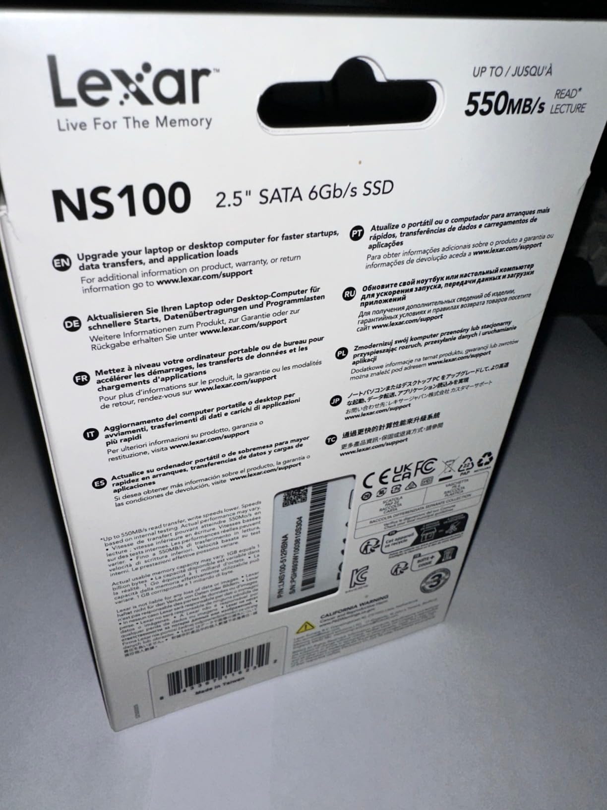 Lexar 512GB NS100 Internal SSD 2.5