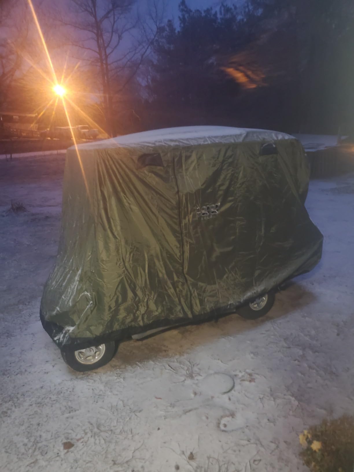 10L0L Universal 2-4 Passenger Golf Cart Cover for Yamaha, EZGO, Club Car, Waterproof Sunproof and Durable customer photo 2