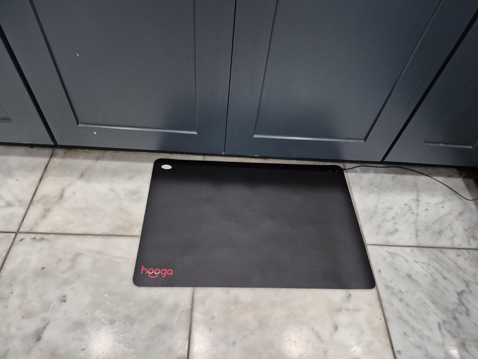 Hooga Grounding Mat for Desk, Feet & Floor – Conductive Carbon Grounding Pad with 15 Ft Cord, Non-Slip Backing, 24