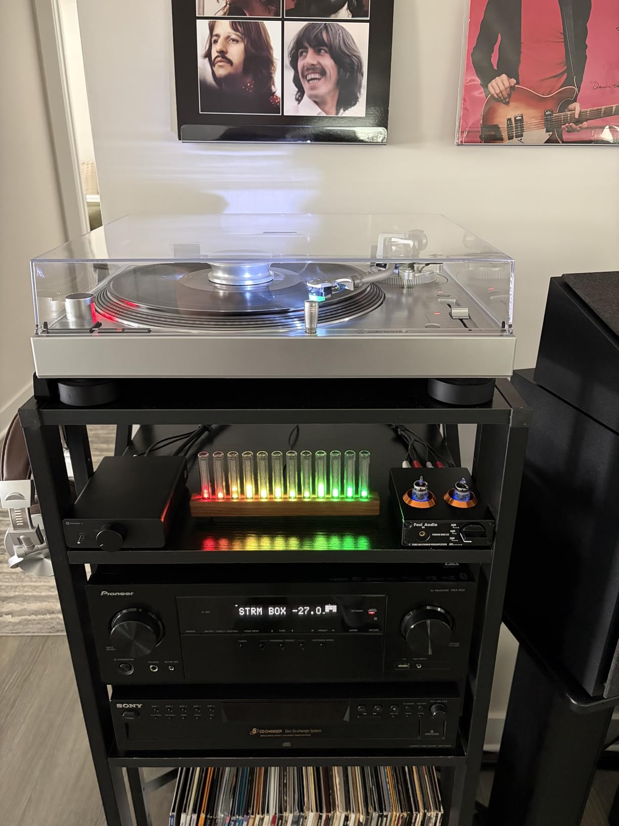 Fosi Audio Box X2 Phono Preamp, Mini Stereo Audio Hi-Fi Preamplifier with Gain Gear, Pre-Amplifier for MM Turntable Phonograph and Record Player, with DC 12V Power Supply customer photo 2