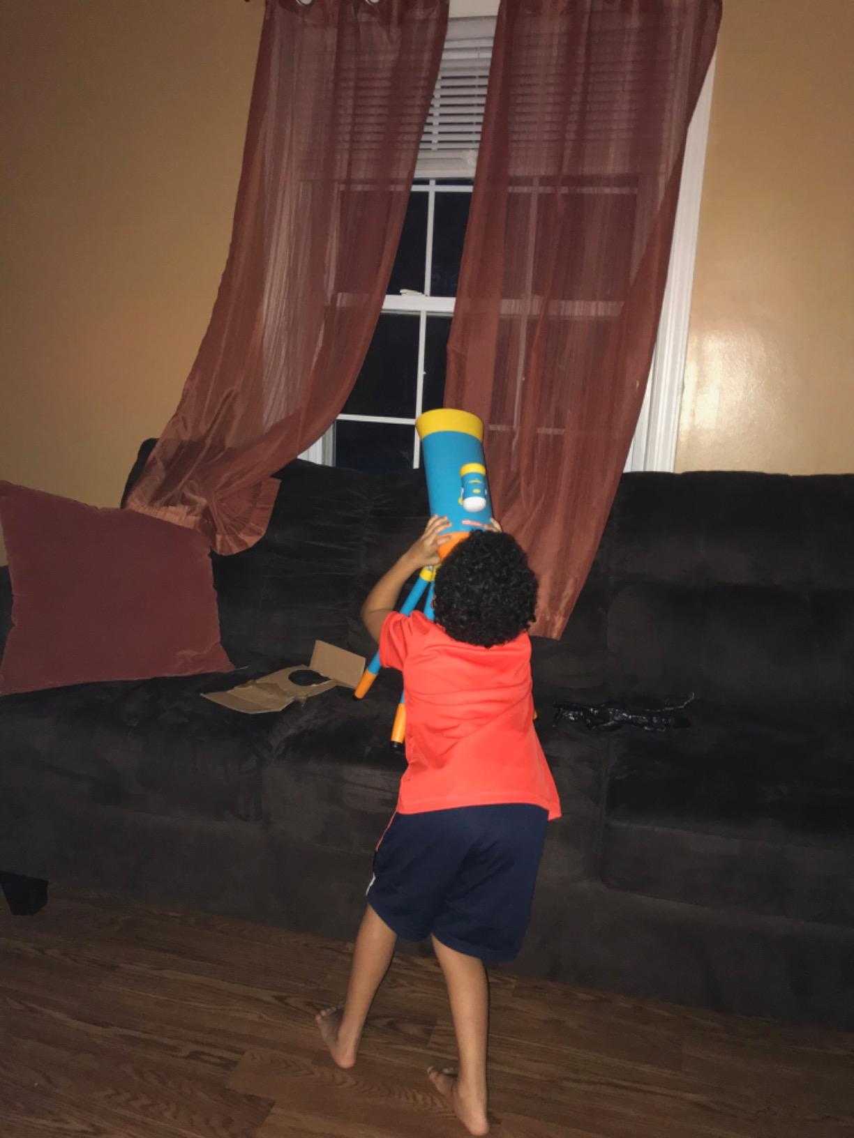 Little Experimenter Projector Telescope, 24 Space Images, STEM Kids 3-12 customer photo 1