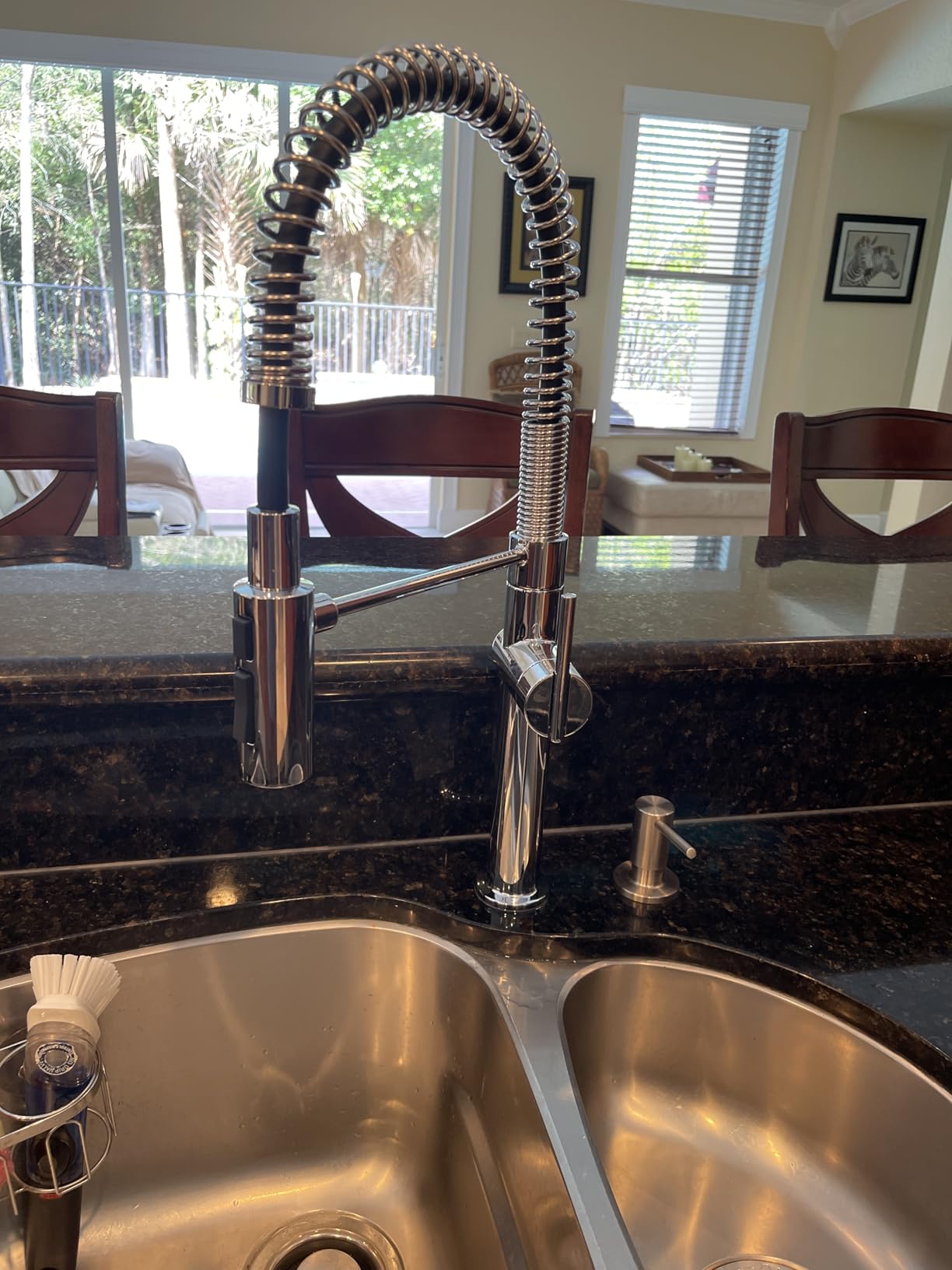 KOHLER 22973-VS Crue High-Arc Kitchen Faucet with Pull Down Spring Spout, Professional Pre-Rinse Kitchen Faucet, Commercial Faucet, Vibrant Stainless customer photo 1