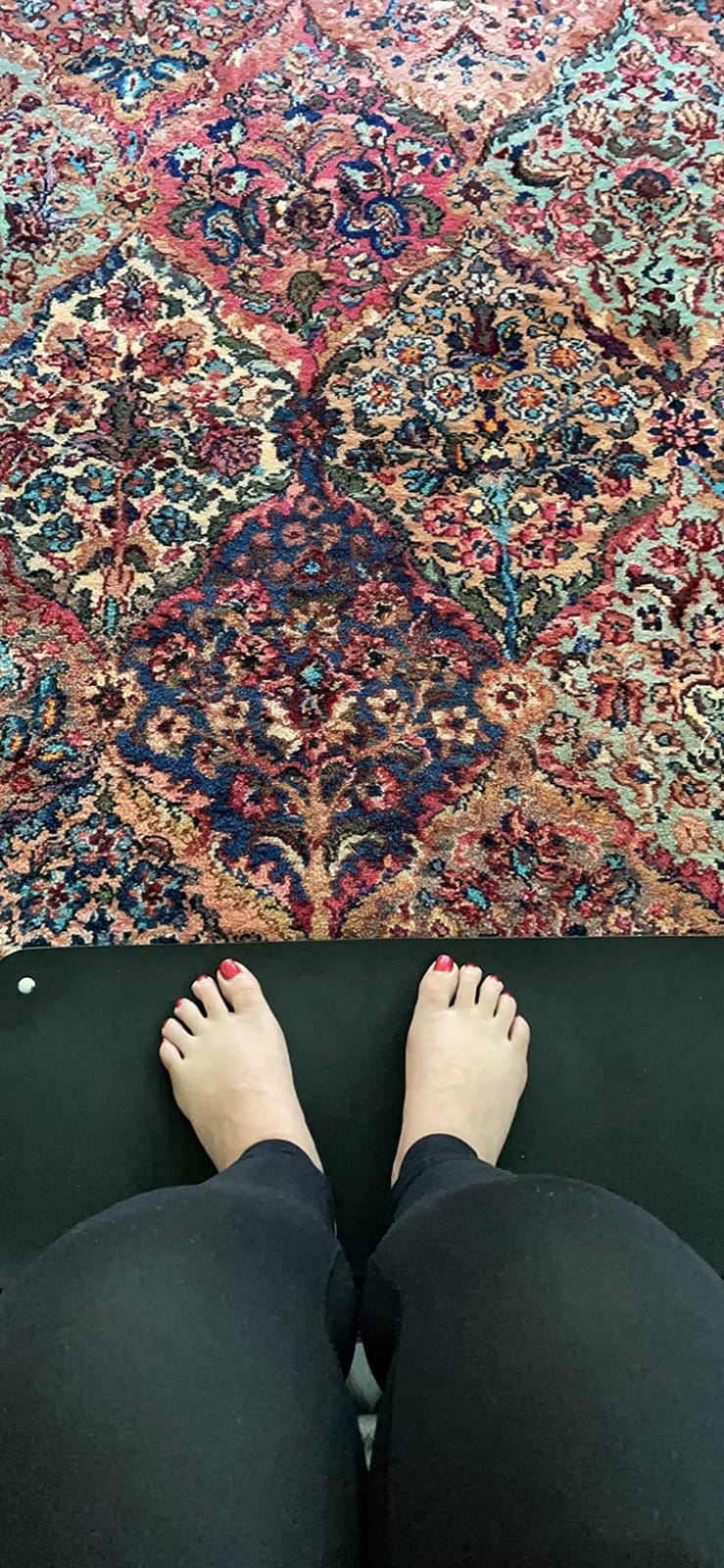 Ground Well Grounding Mat for Feet,Grounding Pad for Stress, Pain, Inflammation& Wellness Support, 26.7x10in Portable Size Grounding Mat, Indoor Grounding at Home,Office. 15Ft Cord Included. customer photo 1