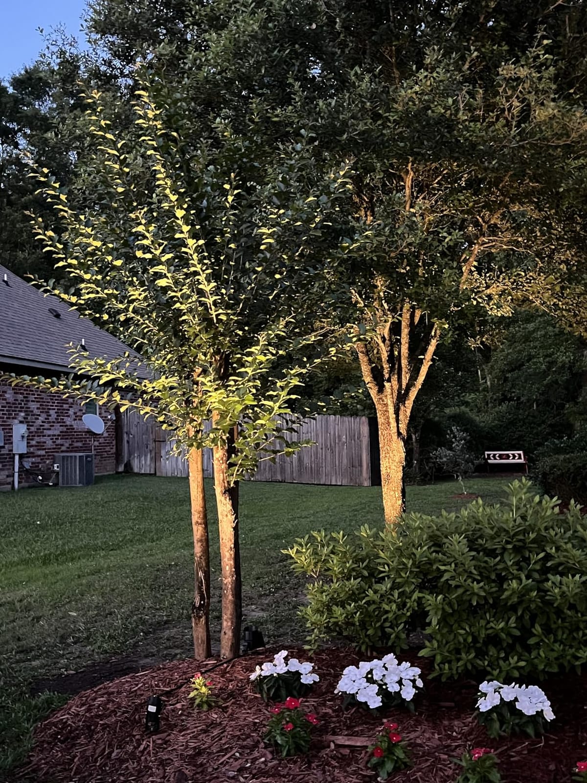 SUNVIE 12W Low Voltage LED Landscape Lights with Connectors, Outdoor 12V Super Warm White (900LM) Waterproof Garden Pathway Lights Wall Tree Flag Spotlights with Spike Stand (10 Pack with Connector) | Outdoor 12V Waterproof Super Warm White 900LM Garden Yard Lights Wall Tree Flag Low Voltag Spotlight (Require Transformer) customer photo 2