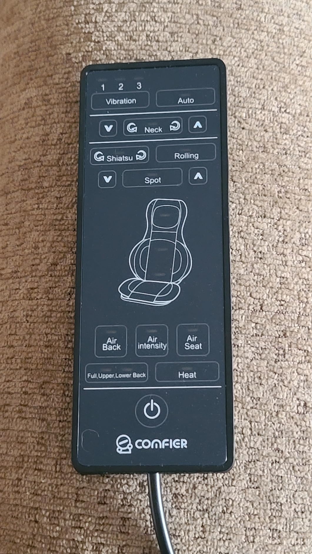 COMFIER Shiatsu Neck and Back Massager with Heat, Adjustable Neck Nodes customer photo 1