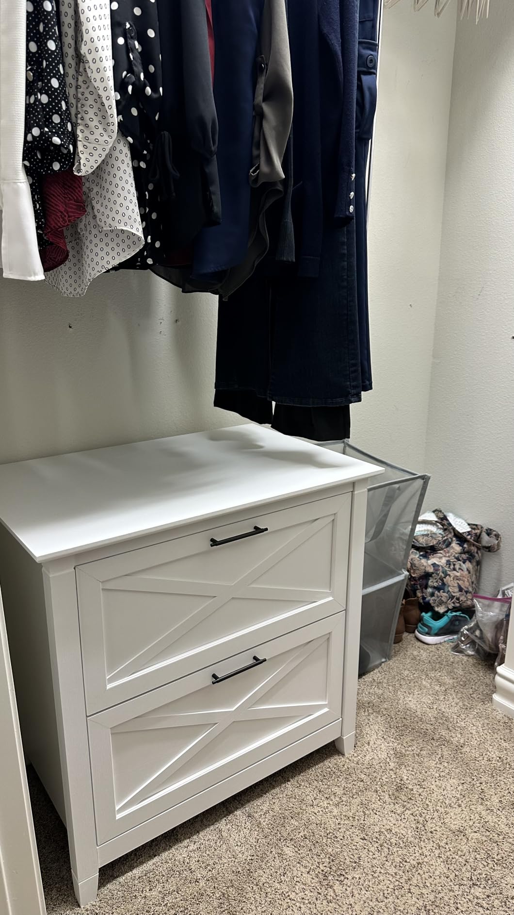 Bush Home Key West 2 Drawer Lateral File Cabinet in Pure White Oak, Document Storage for Home Office, Accent Chest with Drawers customer photo 1